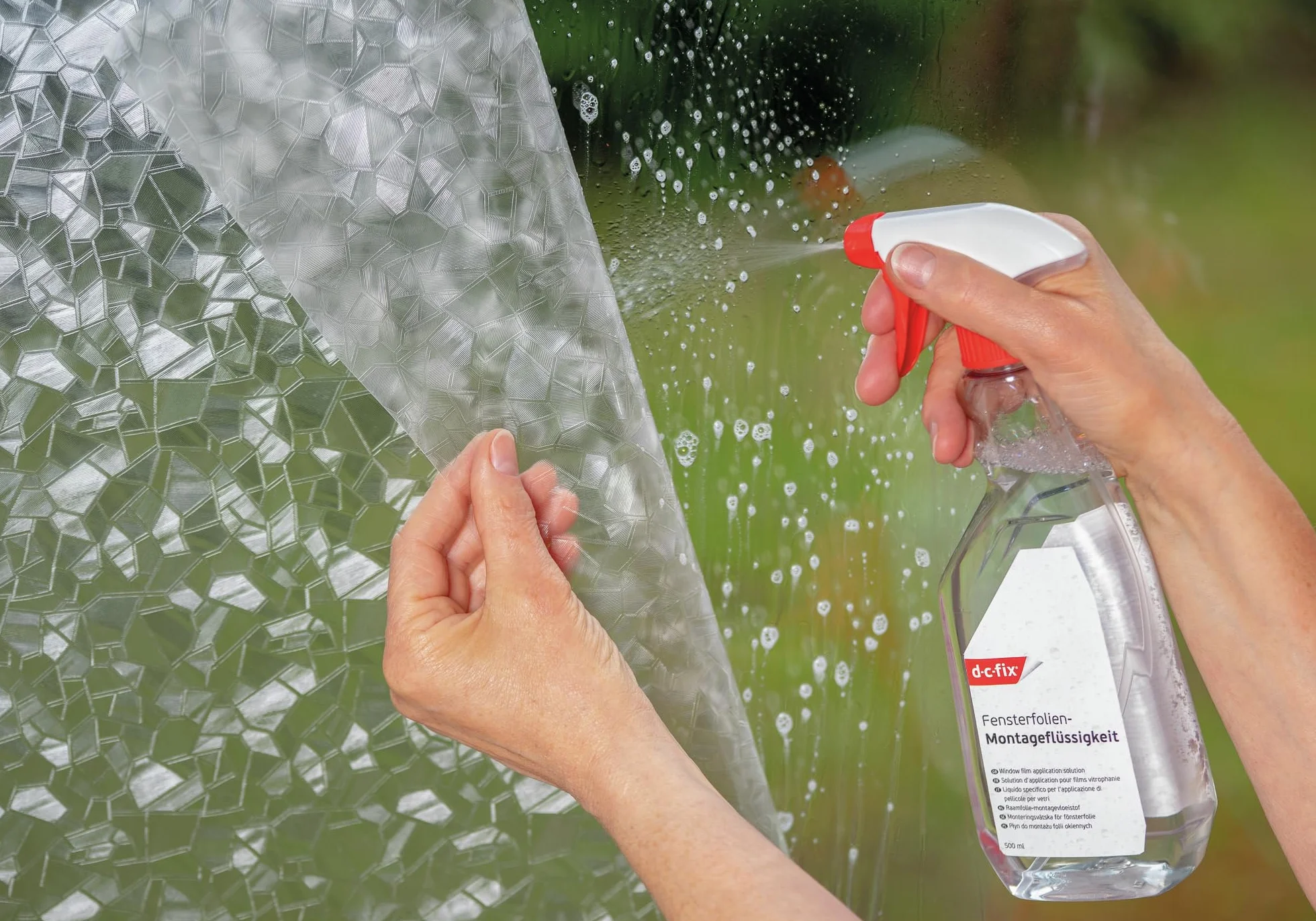 D-C-Fix Samoprzylepna Folia Płyn Montażowy Do Folii Okiennej 500 Ml