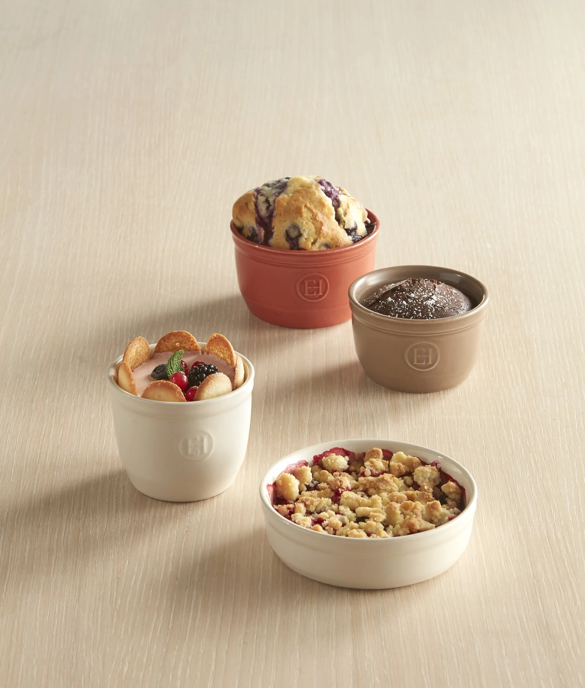 Zestaw 2 x naczynie Ramekin nr 10, (10,10), bordowy,