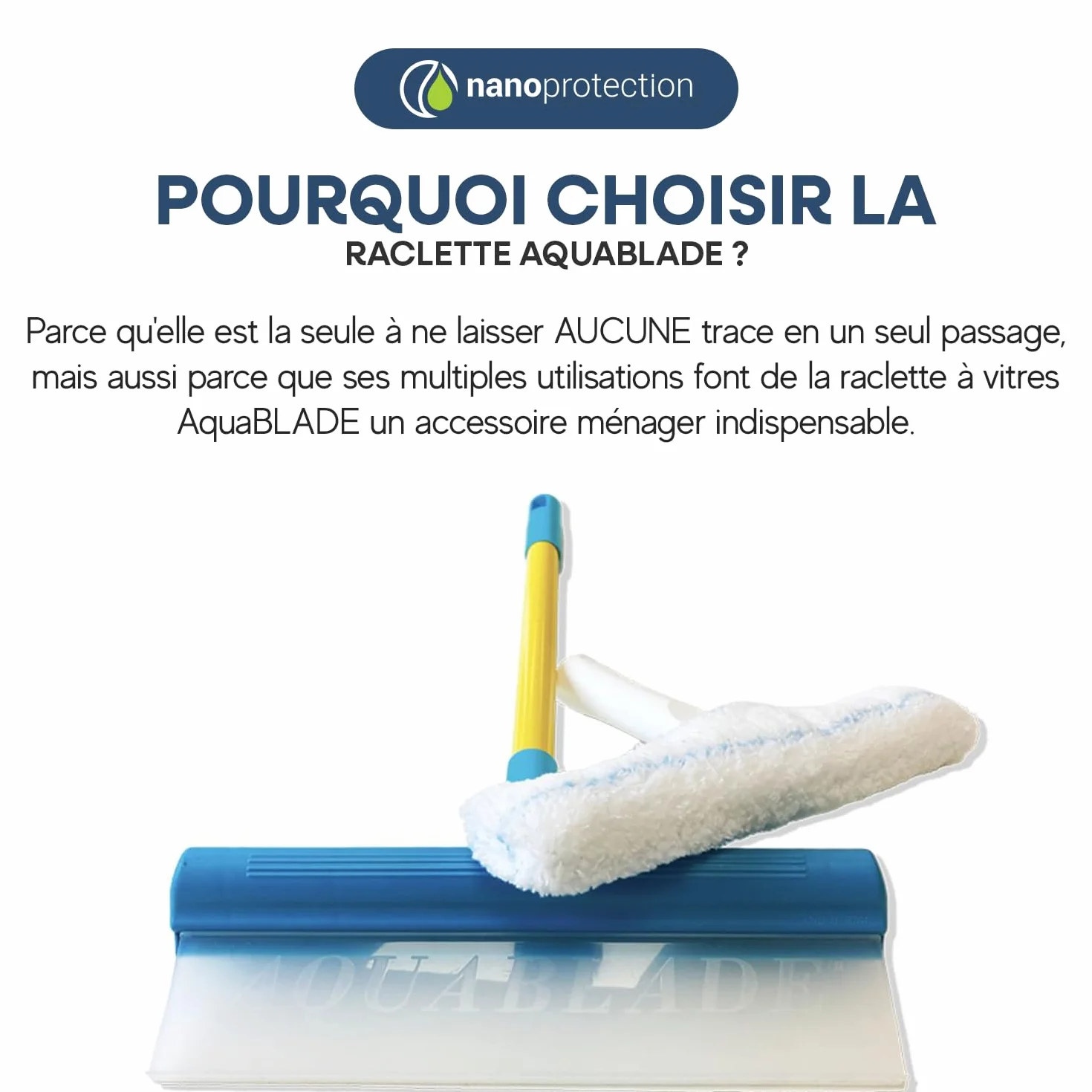 NanoProtection 30 cm x 20 cm Squeegee myjka do okien