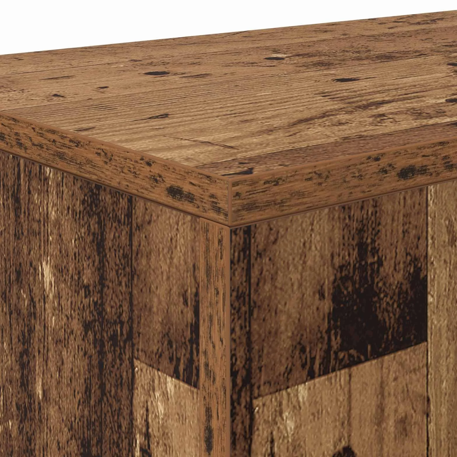 Générique Drewniany stół konsola z półkami 101 x 29 x 74 cm | Elegancki design, przestronne przechowywanie, łatwa konserwacja, idealne wejście do salonu