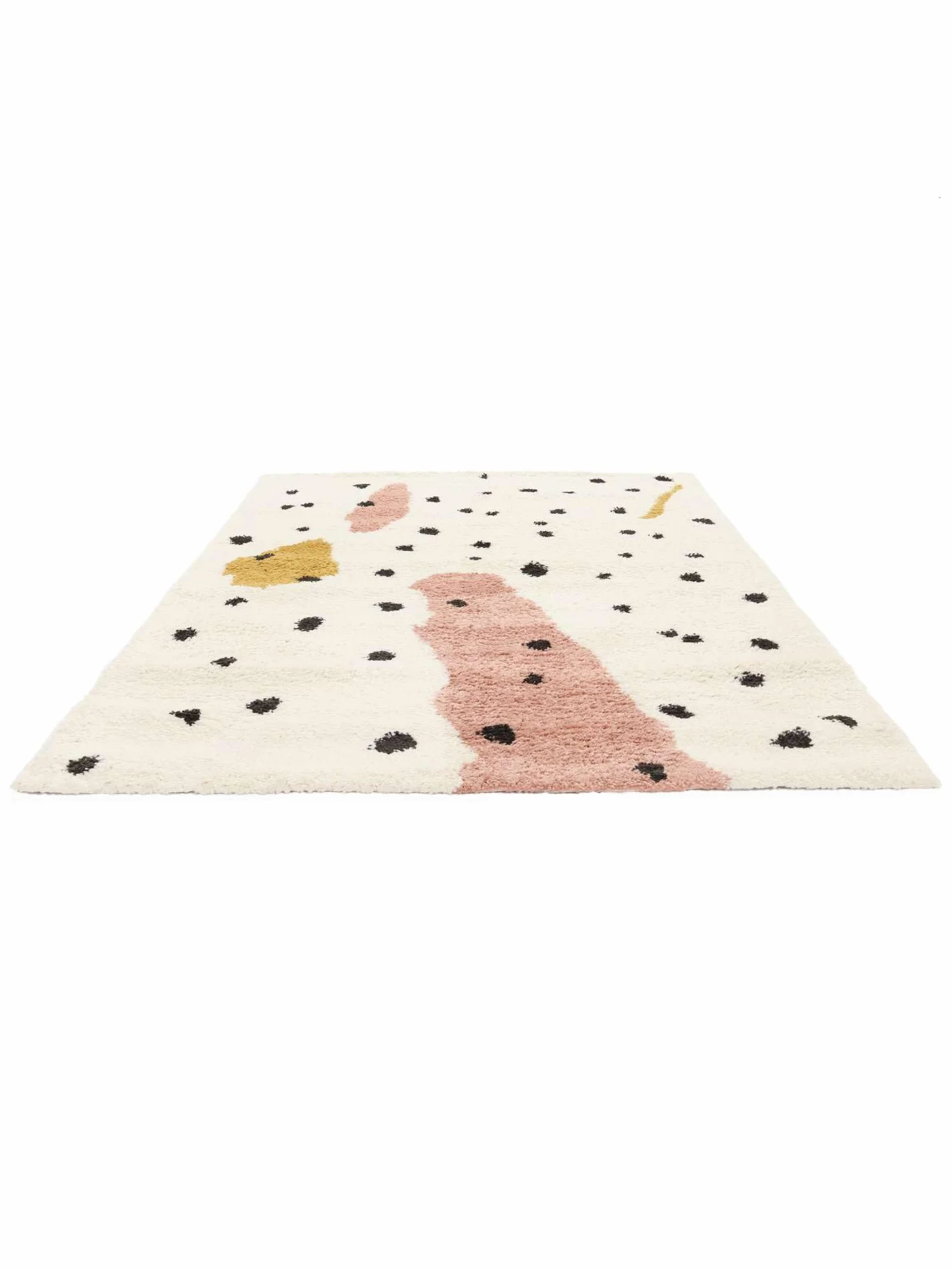RugVista Spotty, Dywan dziecięcy, Nowoczesne, 160 x 230 cm, Prostokąt, Wysoki, Pokój Czyścić wyłącznie chemicznie, Bez niebezpiecznych chemikaliów, Off White