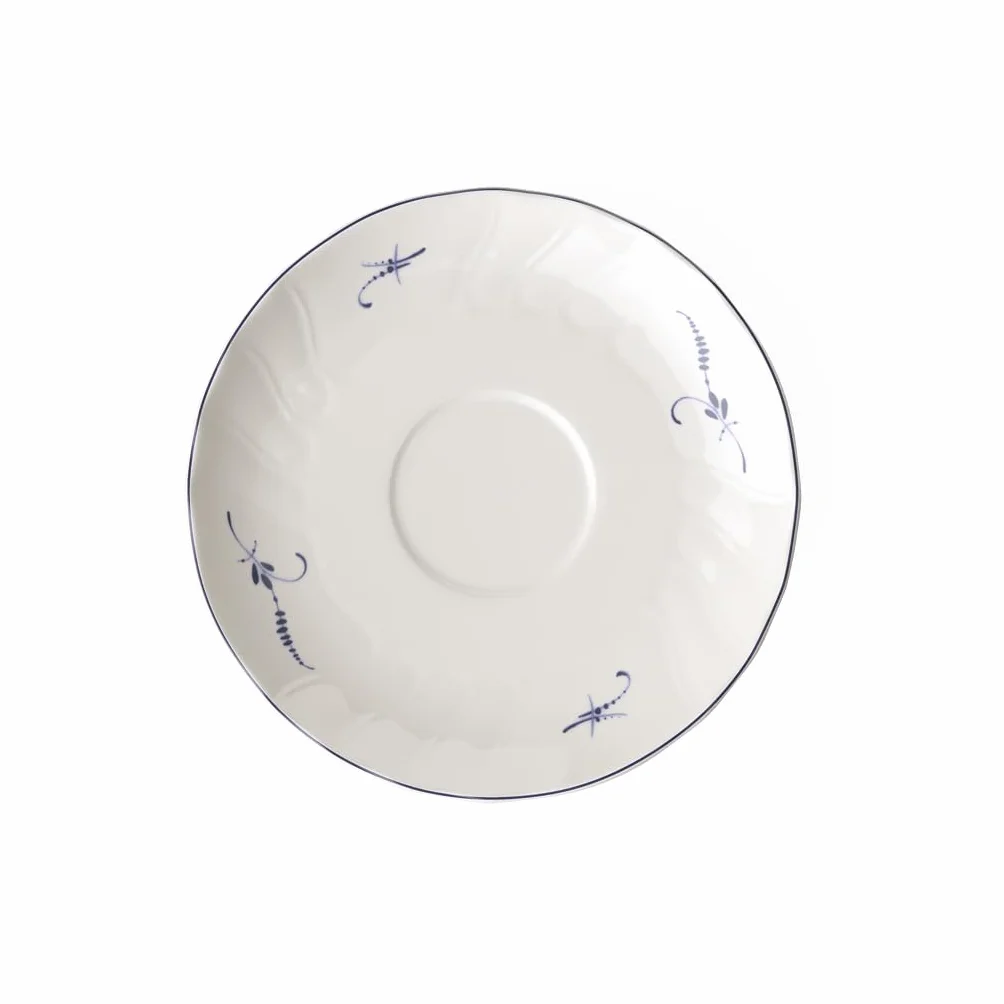 Villeroy & Boch Old Luxembourg spodek, 16 cm, porcelana premium, biały/niebieski
