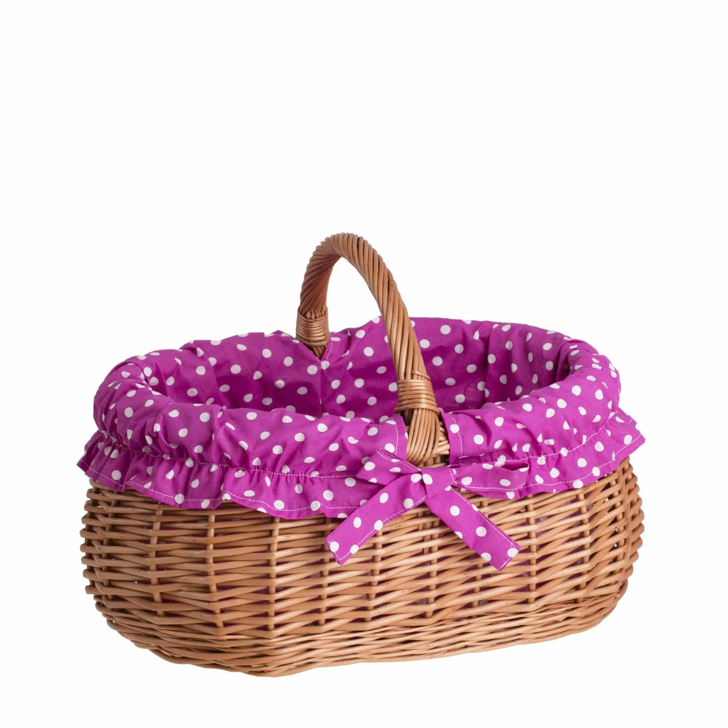 e-wicker24 kosz na zakupy z wikliny w naturalnym kolorze, kosz wiklinowy owalny