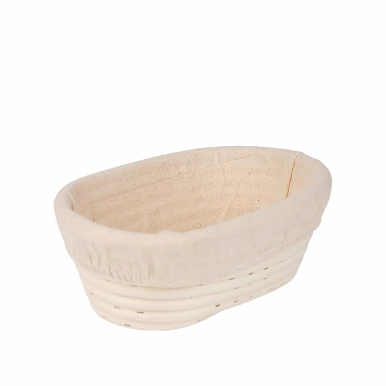Miska do wyrastania ciasta Zestaw narzędzi kuchennych do pieczenia chleba, owalna/okrągła, ręcznie robiona miska do pieczenia z wikliny rattanowej(Oval30x14)