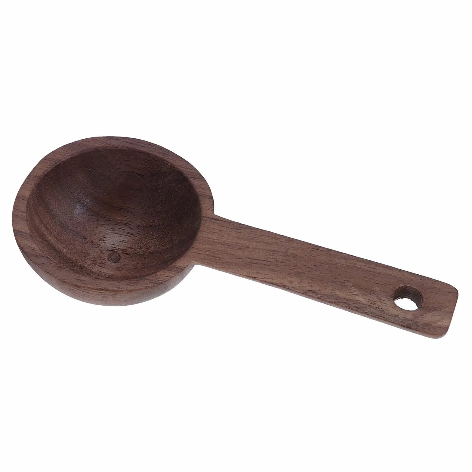 Drewno Orzechowe Łyżki Pomiarowe do Kawy Łyżeczki do Kawy Herbata Cukier Mąka Przyprawy Trwałe Artystyczne Ekologiczne ((1 na sprzedaż) #2 108mm drewno orzechowe)