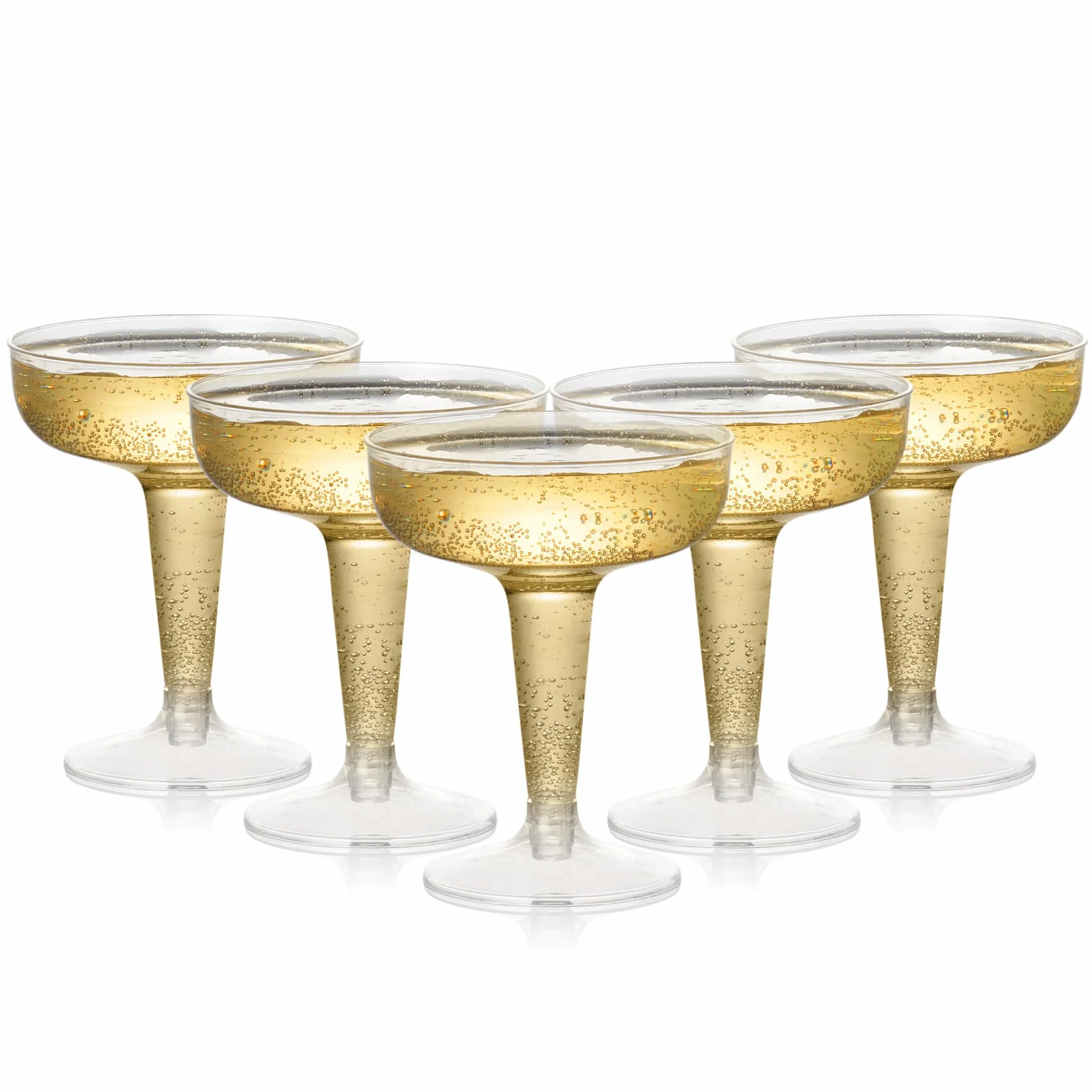 MATANA 24 plastikowe szklanki coupe 120 ml na koktajle, martini, szampana