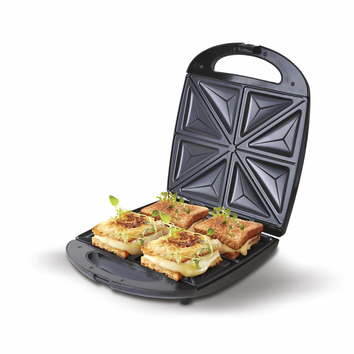 Adler Toster Sandwich XL 1100 W CR 3023 srebrny czarny