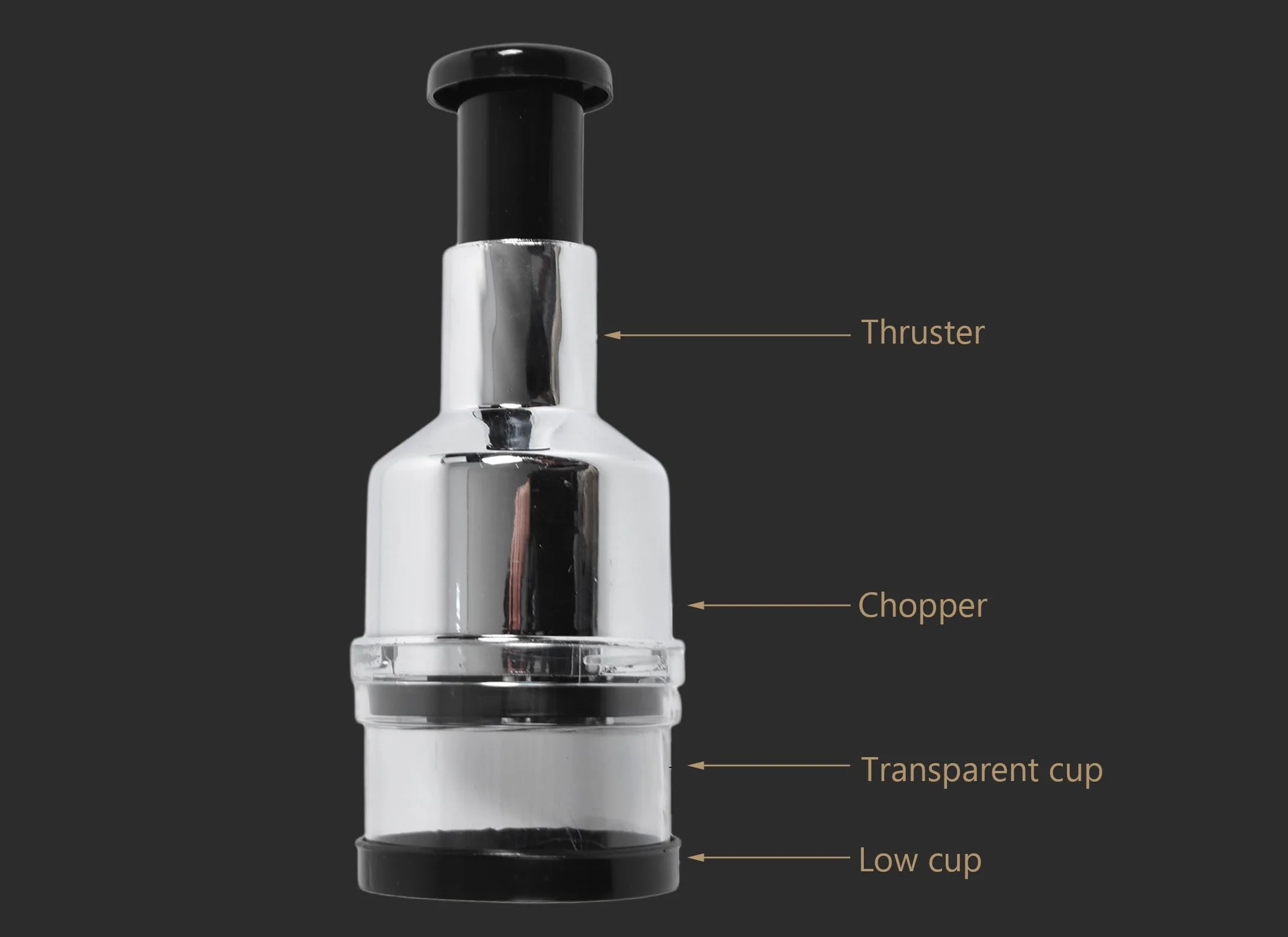 Mini Rozdrabniacz, Prasa do Cebuli ze Stali Nierdzewnej Chopper Ręczny Ręczny Blender do żywności Urządzenie do Przygotowywania żywności dla Niemowląt do Mięsa Warzywa Posiekać Owoce Cebula Czosnek
