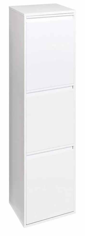 Arregui Basic Kosz na Śmieci, Biały, 3-komorowy
