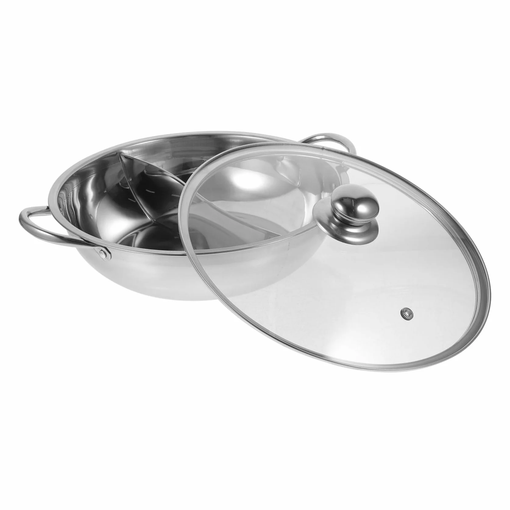 Garnek Do Duszenia Hotpot Pot Divider Elektryczny Garnek Do Duszenia O Podwójnym Smaku Gotowanie Na Kuchence Gazowej Można Myć W Zmywarce