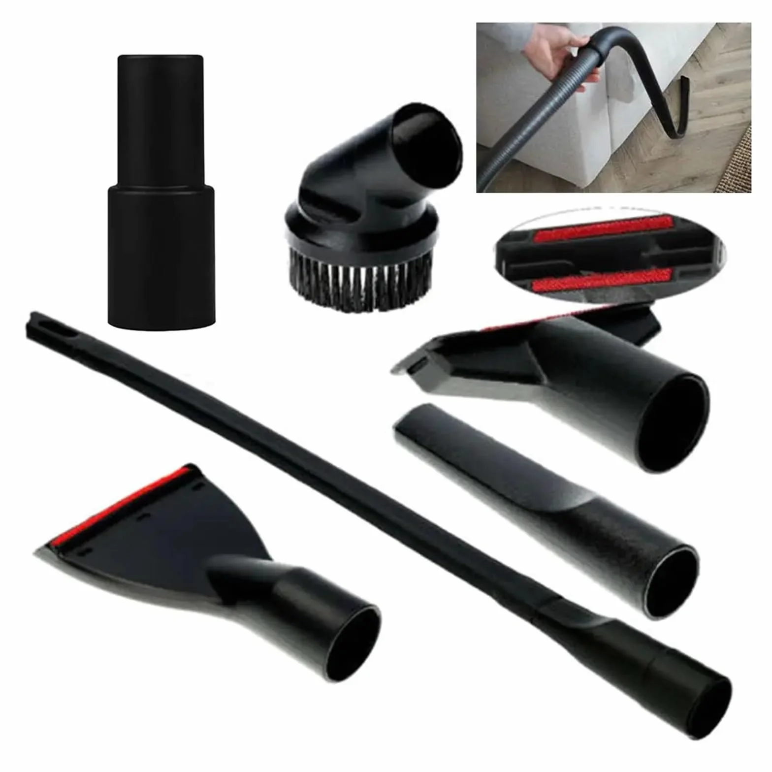 Zestaw adapterów szczotek do czyszczenia dysz do Karcher Miele-AEG kompatybilny z odkurzaczami Bosch Siemens Części narzędzi do czyszczenia domowego