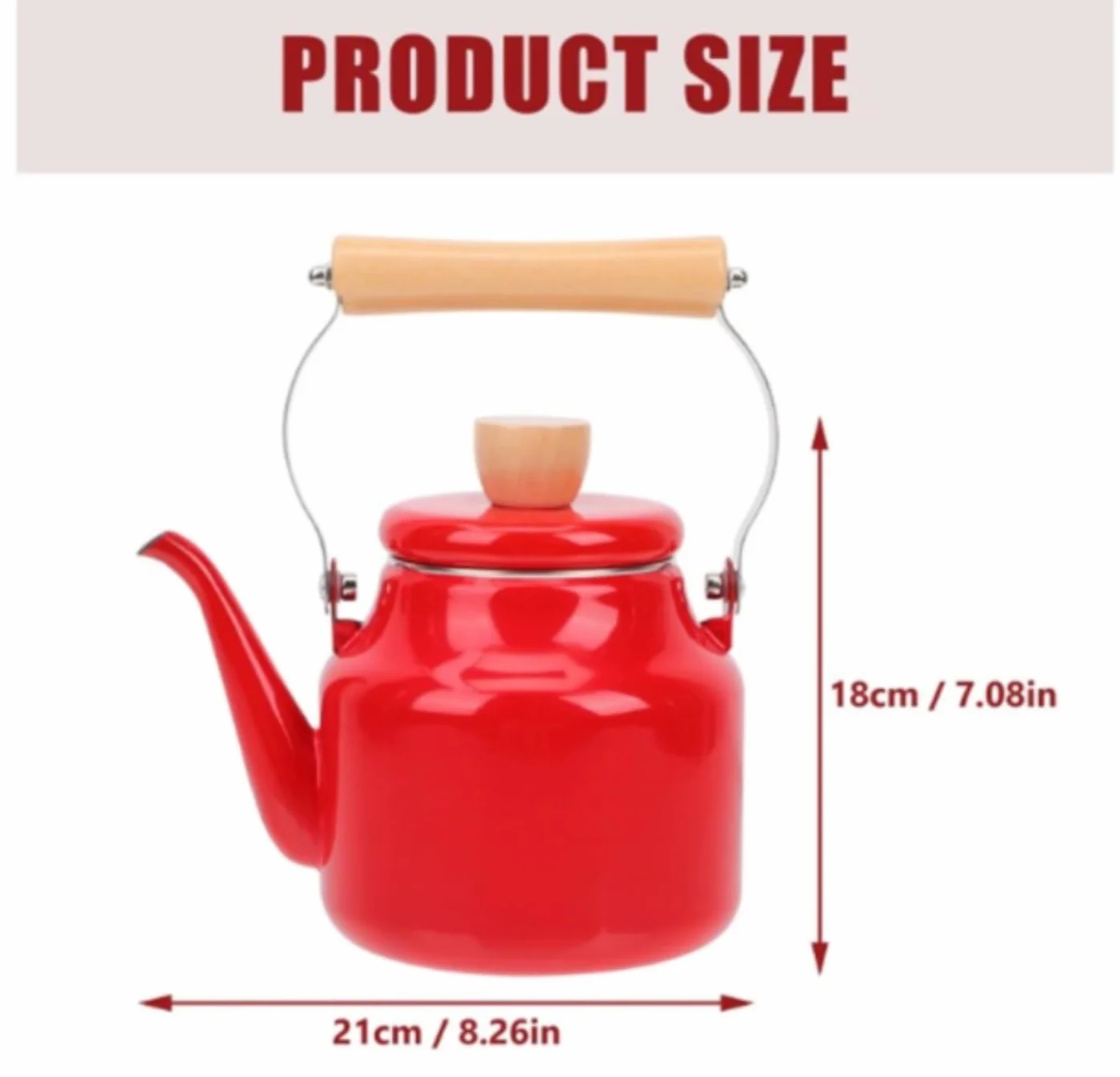 Czajnik Kuchenny 1,5 L Emaliowany Czajnik Wodny Ogrzewanie Płyta Kuchenna Wrzący Dzbanek Do Kawy I Herbaty Kuchenki Indukcyjnej Kuchenka Gazowa Czajniki Do Herbaty