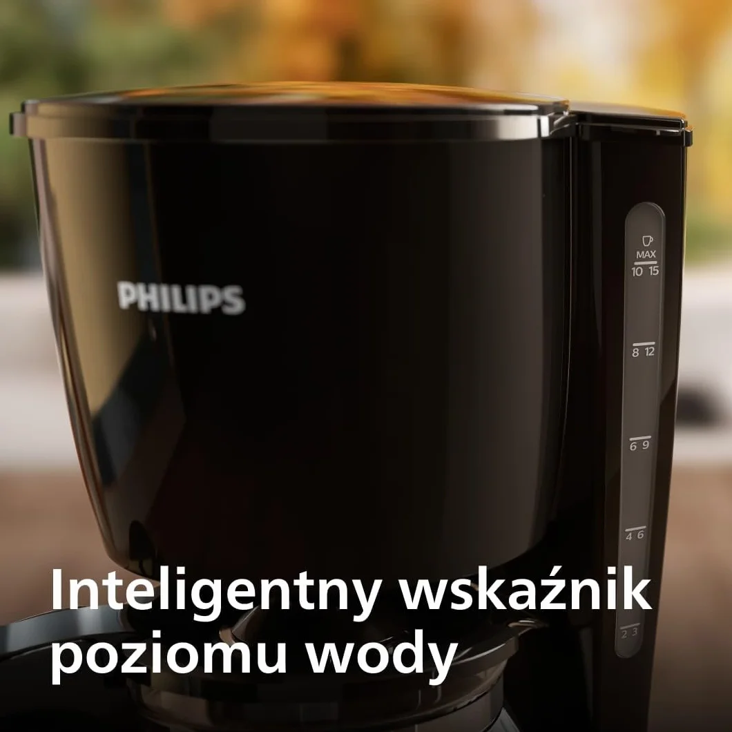 Philips Daily Collection Ekspres do kawy - Aroma Twister dla optymalnego smaku, pojemność 1,2L, blokada kapania, automatyczne wyłączanie, części nadające się do mycia w zmywarce (HD7461/20)