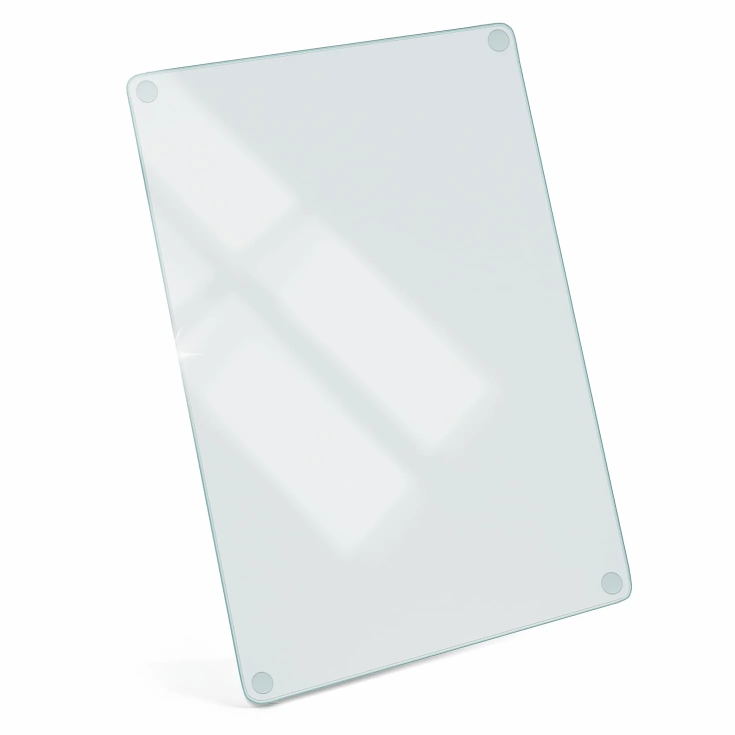 Transparentna Osłona Kuchenna 60x52 cm - Przezroczysta Ochrona Blatu do Kuchni - Wytrzmałe Higieniczne Szkło Hartowane