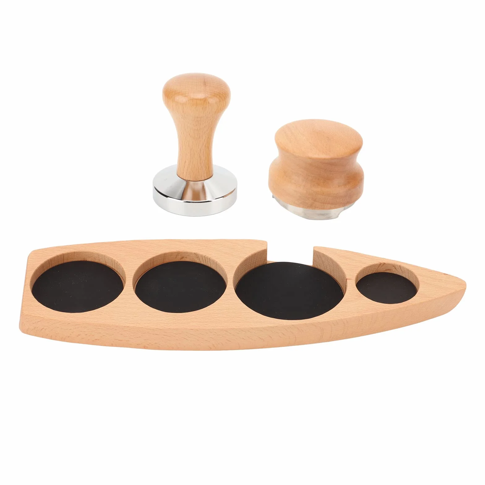 Dystrybutor Ubijaka do Kawy Zestaw Uchwytów Dystrybutora Kawy Mielonej Młotek do Kawy Espresso Stacja Ubijania Filtr do Kawy Uchwyt Sabotażu Organizacja dla(Do podstawy 58 mm, sabotażu 58 mm,)