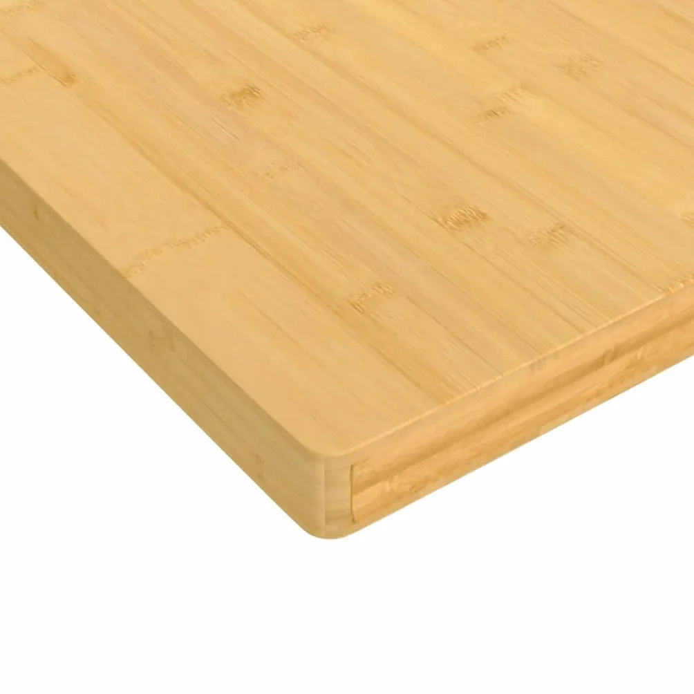 Bambusowy blat stołu 40 x 60 x 4 cm, lakierowany, trwały element zastępczy na biurko, do domu i biura, mebel z naturalnego drewna