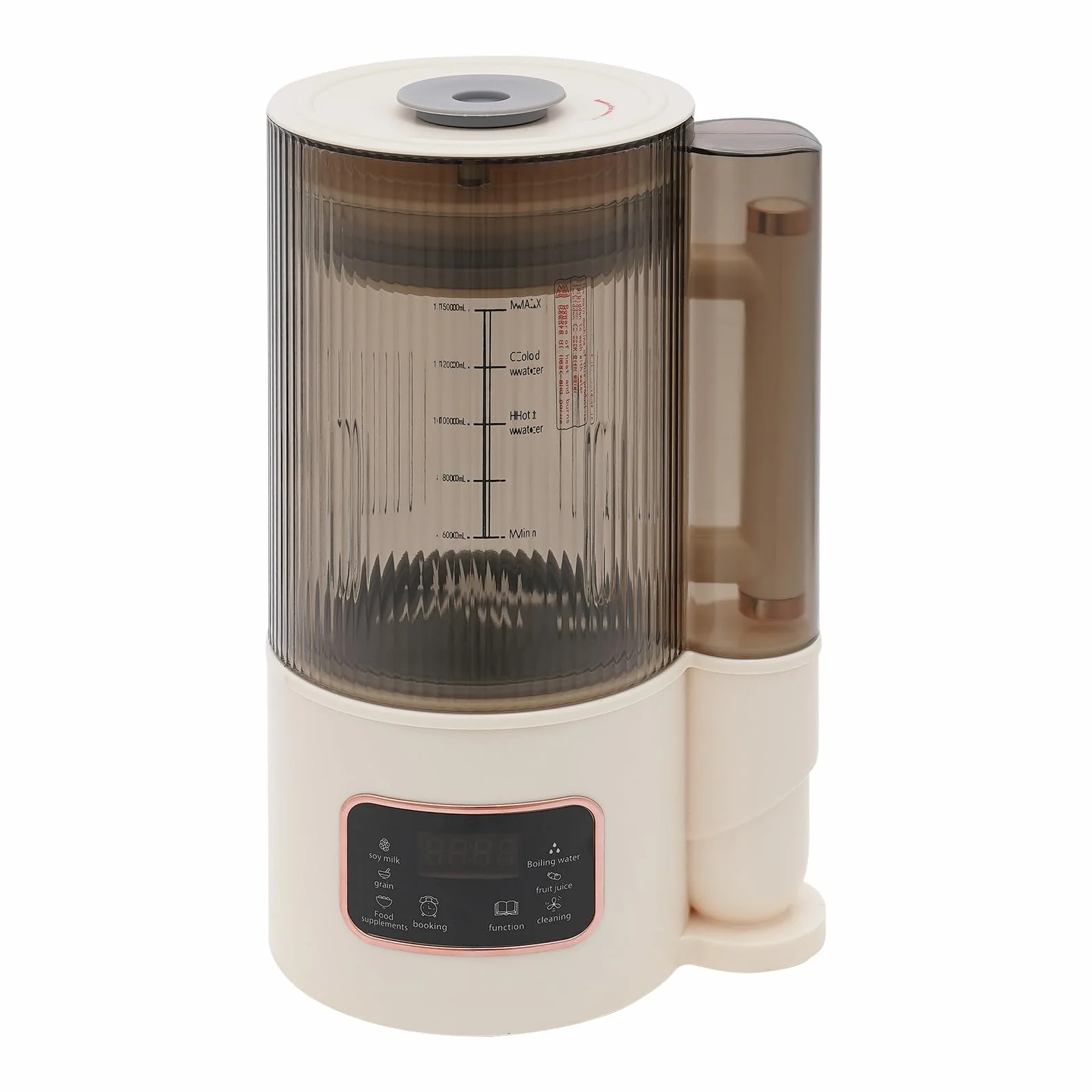 Maszyna do produkcji mleka sojowego, 1500 ml, z wyświetlaczem LCD, 500 W, do mleka owsianego, do zimnych napojów, gorących napojów