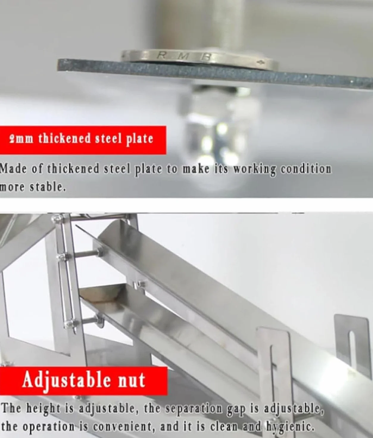 Separator żółtka jajka ze stali nierdzewnej z regulowaną wysokością dla łatwego filtrowania i obierania