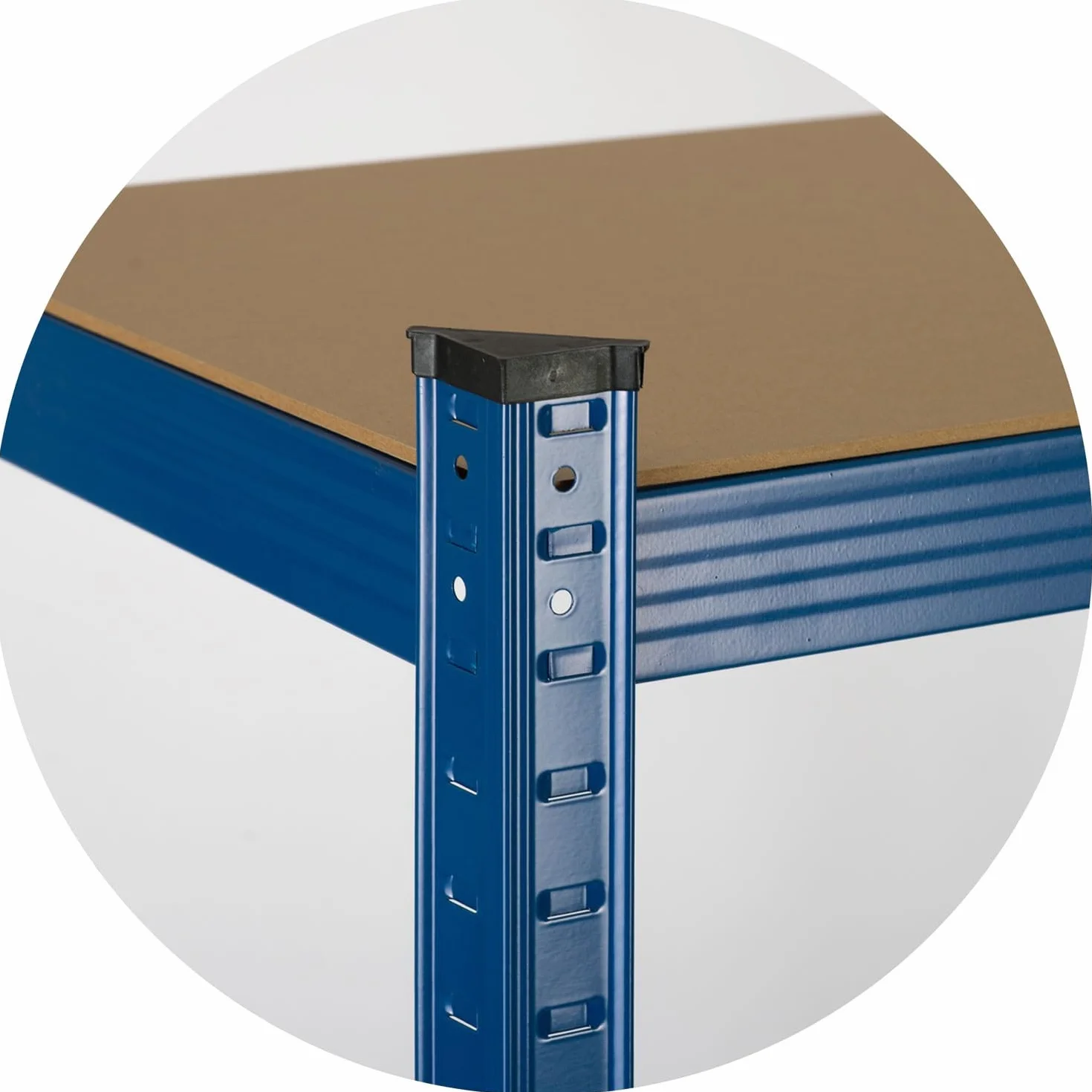 Humberg Półka garażowa metalowa Obciążenie do 875 kg 5 półek 30 x 90 x 180 cm Niebieski
