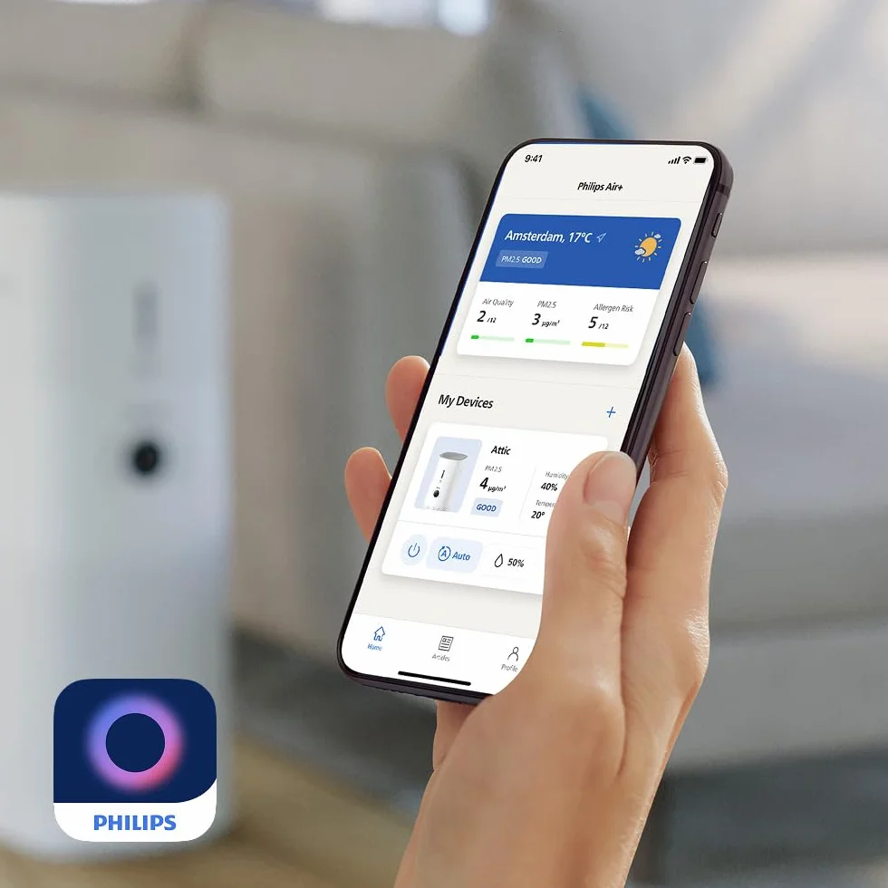 Philips Oryginalny filtr wymienny do oczyszczaczo-nawilżacza powietrza 2 w 1 z serii 3000 AC3737, NanoProtect HEPA + węgiel aktywny, żywotność 36 miesięcy (FY3437/00)
