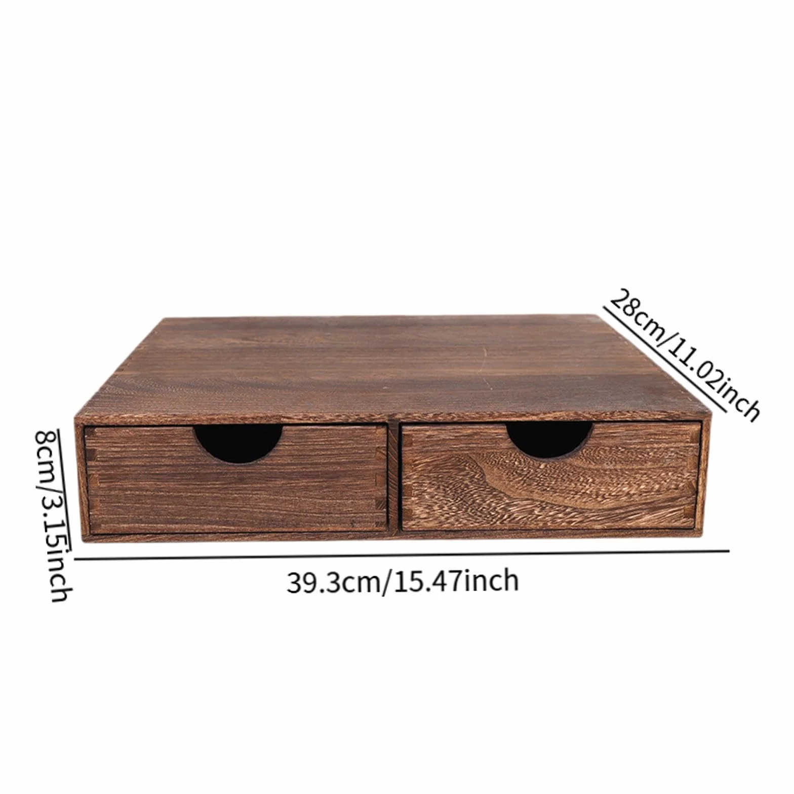 Drewniane pudełko do przechowywania kawy z szufladami kuchnia brązowy idealny dla miłośników kawy stylowy wystrój domu funkcjonalne akcesoria kuchenne