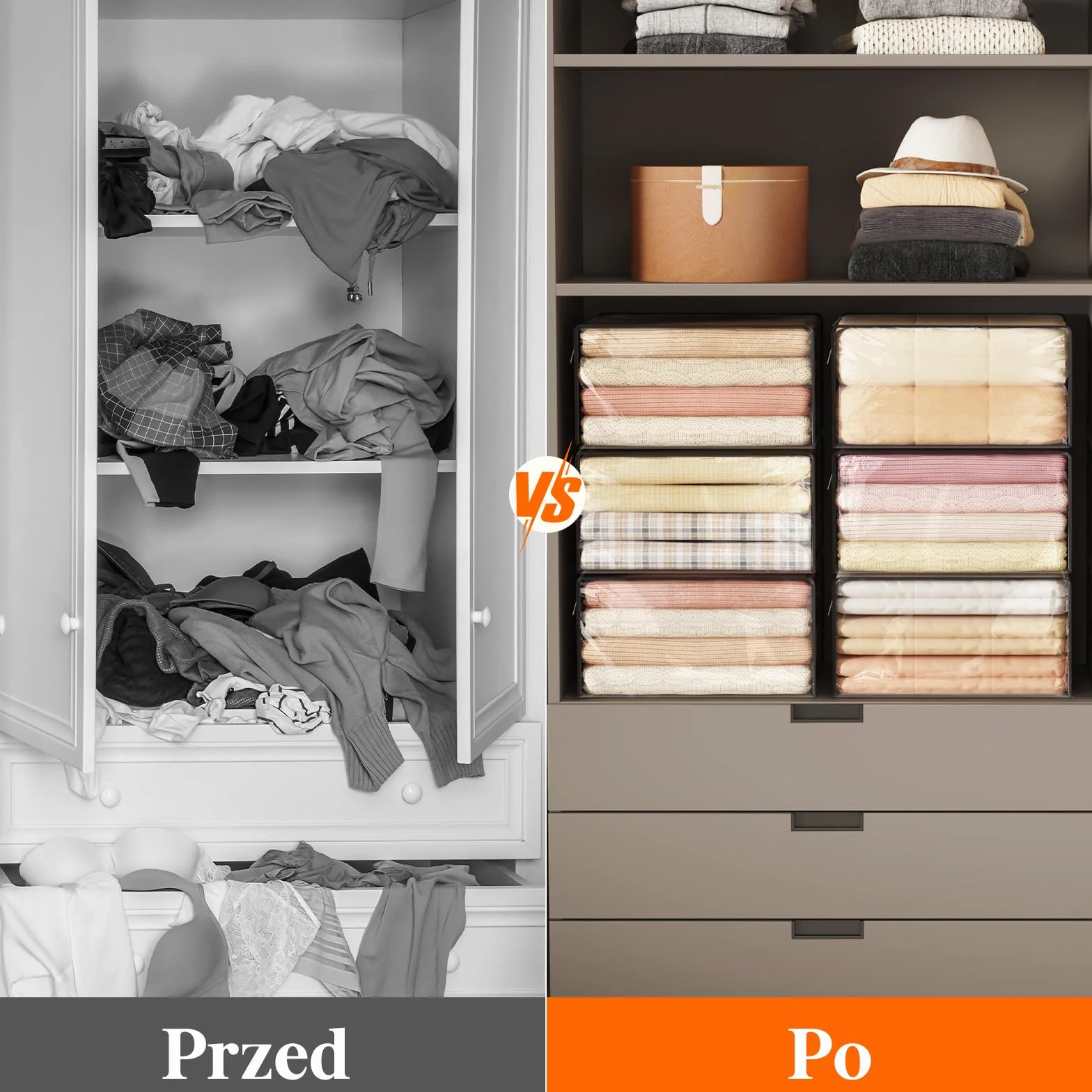 Lifewit 3 przezroczyste worek do przechowywania ubrań, plastikowe worki z zamkiem, 36 l