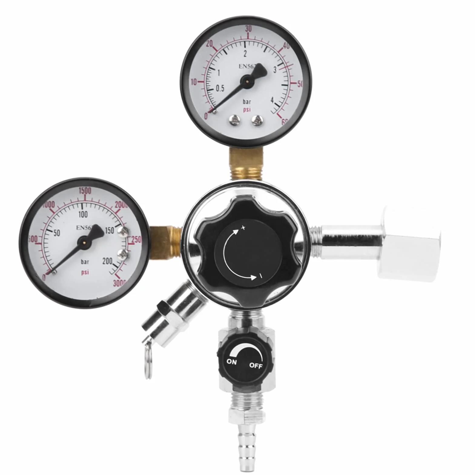 Adapter Keg Zbiornik Bezpieczeństwa Regulator Ciśnienia Co2 Piwo Beczka z Napojami Sodowymi Zawór Nadmiarowy Ciśnienie Domowe Warzenie Piwo Przewód Gazowy montaż W21.8 Ue Wtyczka