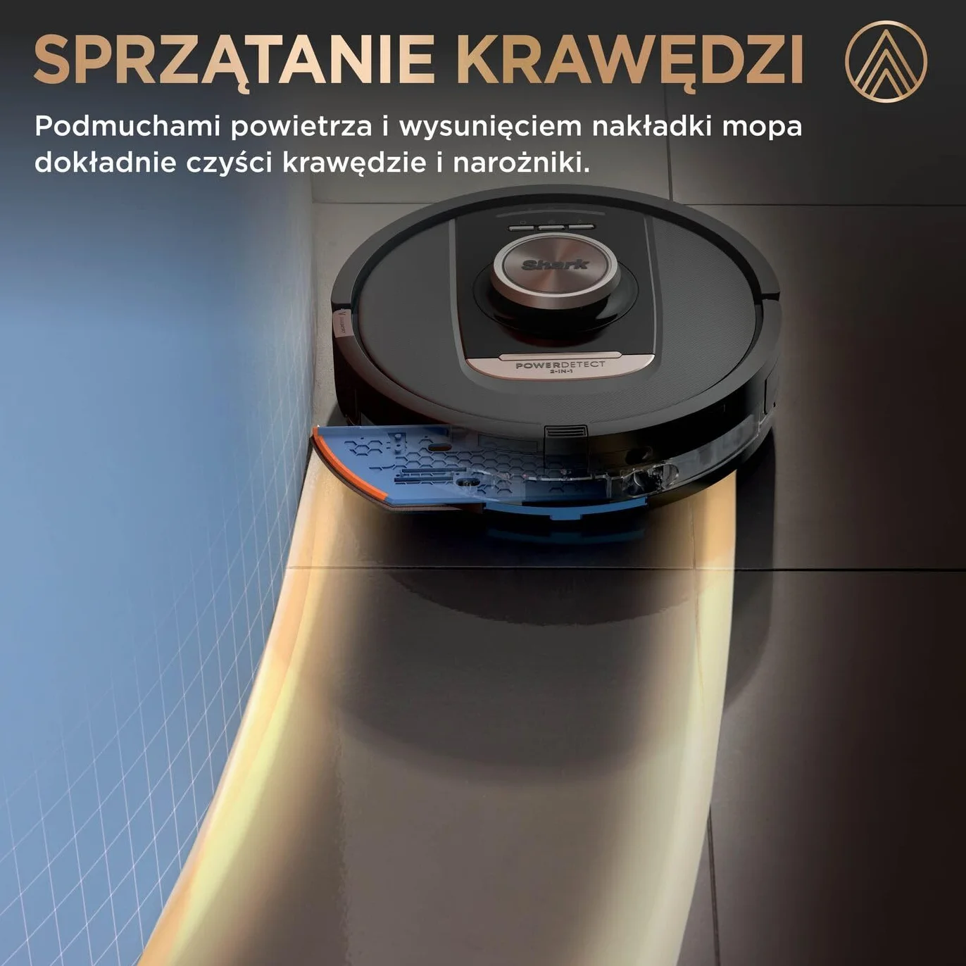 Shark PowerDetect Robot odkurzająco-mopujący 2 w 1 NeverTouch Pro RV2800ZEEU czarny