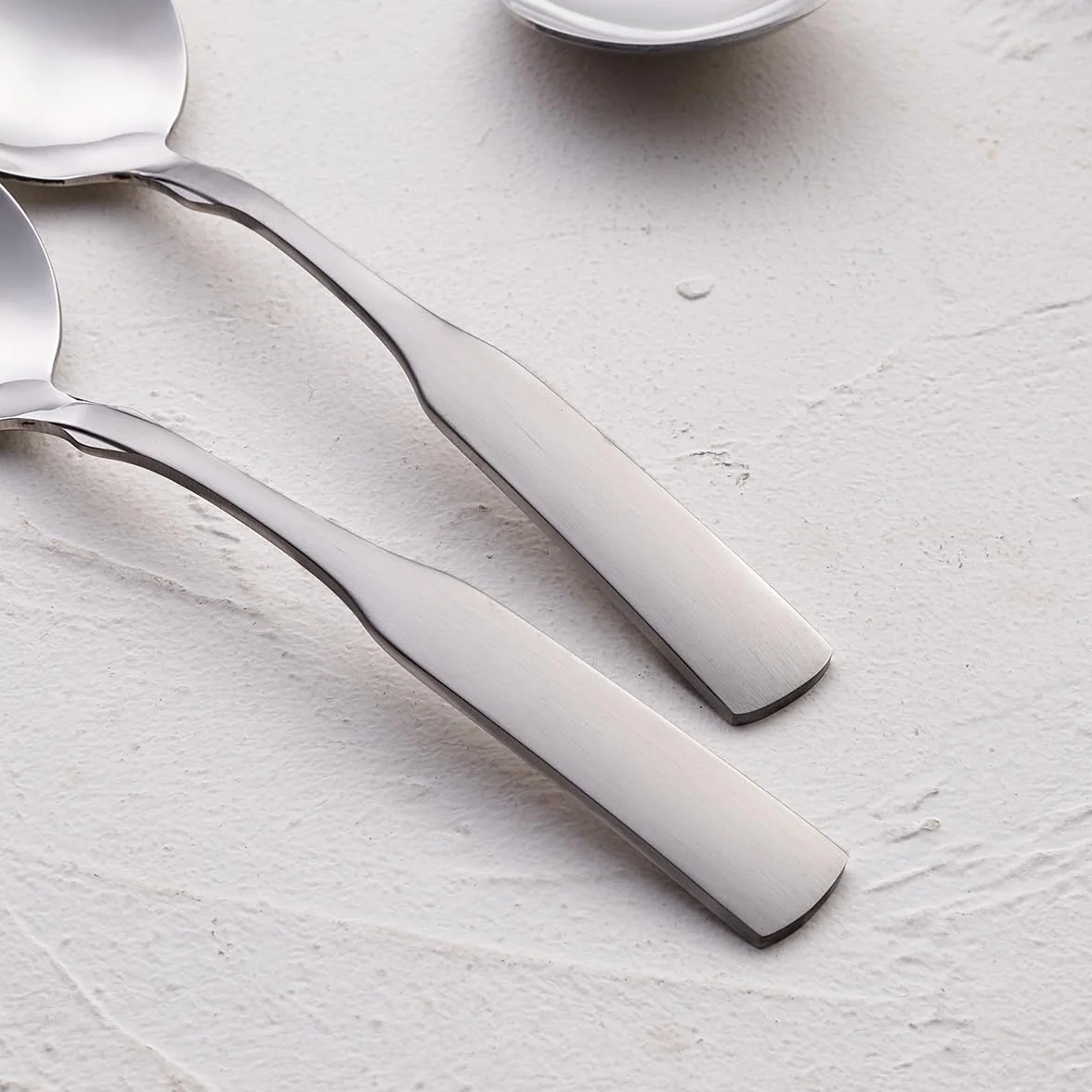 Łyżki do zupy, stal nierdzewna 15,5 cm, wytrzymałe okrągłe łyżki, łyżka obiadowa, łyżka stołowa, sztućce, zestaw sztućców, 6-częściowy