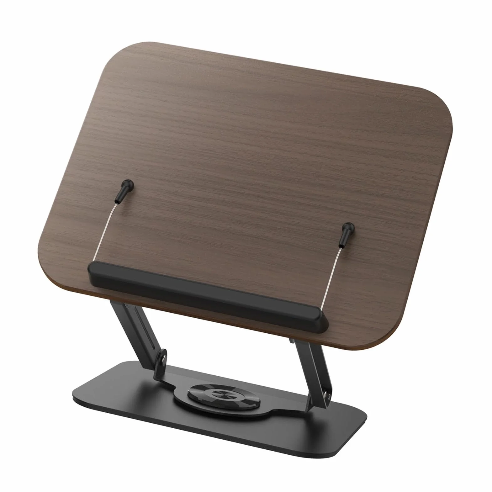 Generic Regulowany Stojak na Książki Materiał Premium Uchwyt na Przepisy Biurko w Kuchni Laptop do Czytania w Domu Biurowym 11,81 X 9,25 X 2,60 Cala (BLACK)