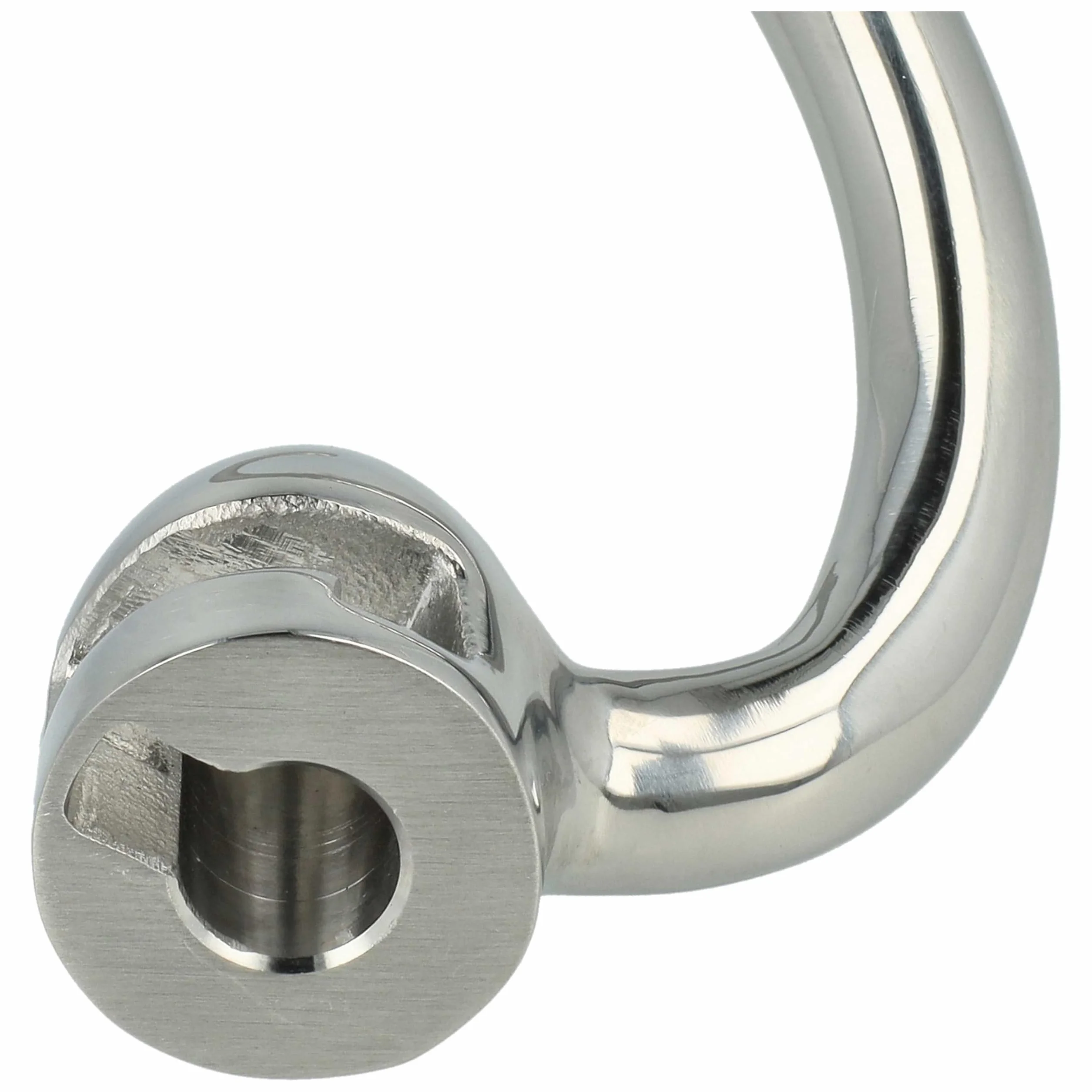 vhbw Zamienny hak do ugniatania do KitchenAid 5K7SDH do robota kuchennego, łopata, 18 x 6 cm, stal nierdzewna, srebrny