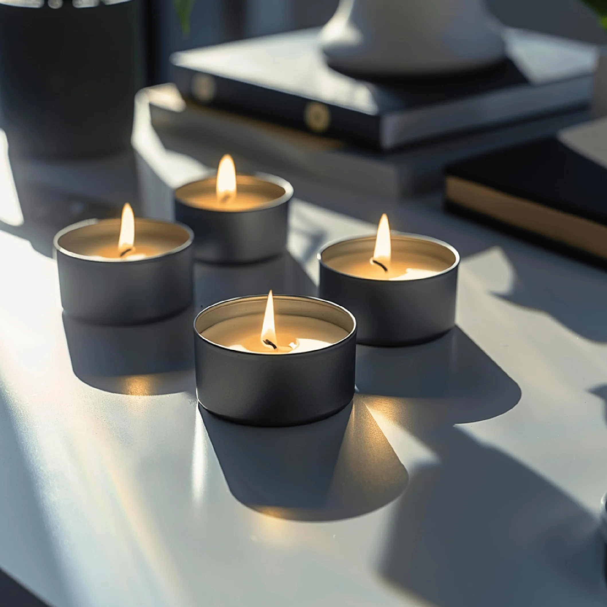 Horeca Candles - Świeczki Tealight - 8 Godziny Palenia - Zestaw 50 Białych Świeczek Tealightowych - Bez zapachu - Podgrzewacze Świeczki na Ślub, Dekoracje, Imprezę