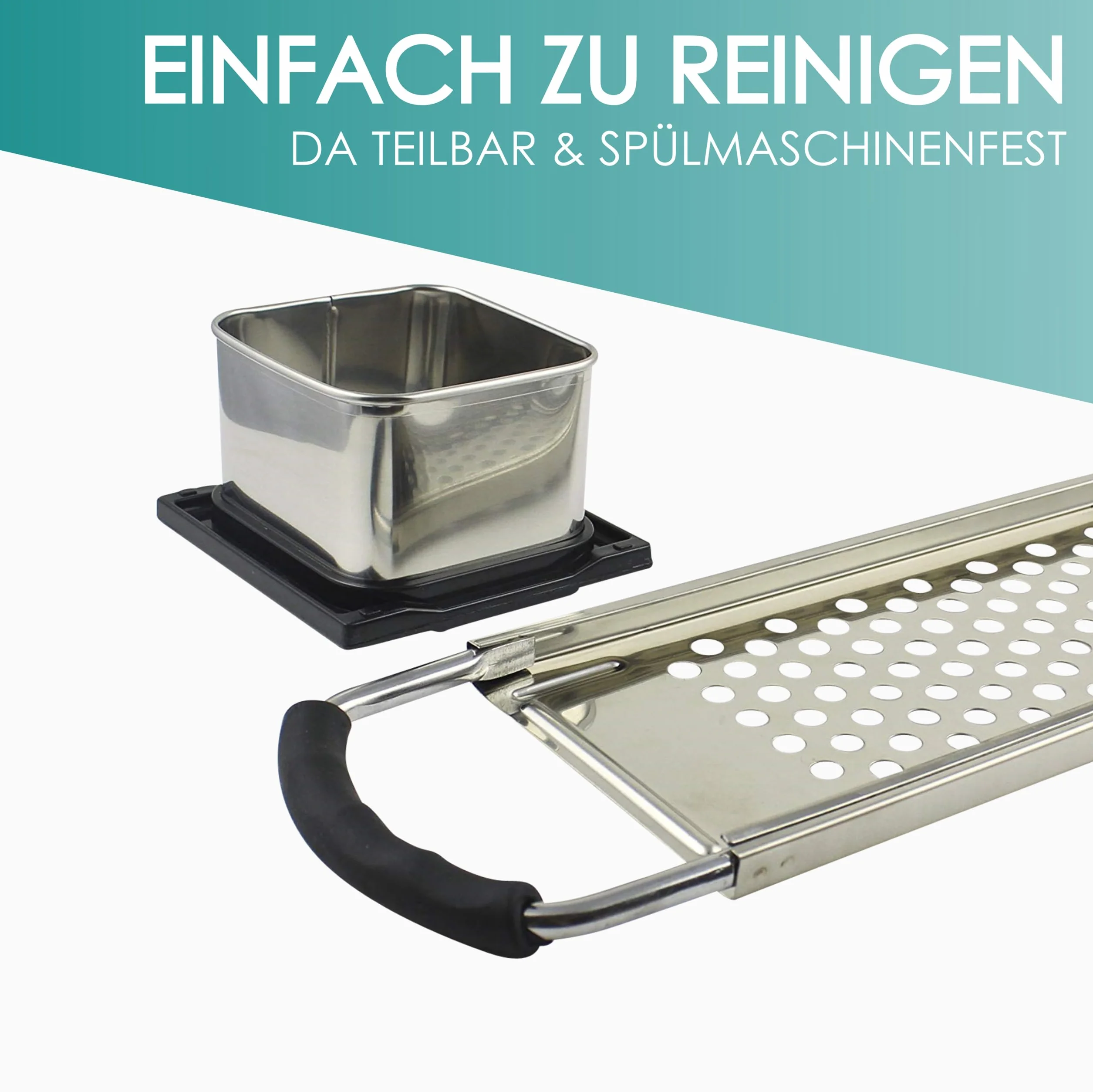 Cookery Strug do szpecli, tarka do szpecli, prasa do szpecli, ze stali nierdzewnej, do wszystkich garnków i długich, grubych szpecli, sito szpecli, deska do szpecli, tarka