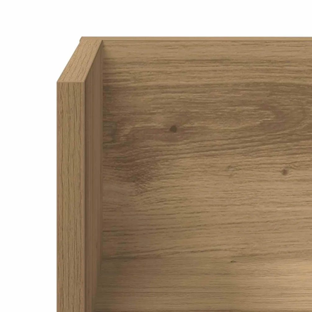 Regały ścienne 2 szt. dąb Artisan 75 x 16,5 x 16,5 cm materiał drewnopochodny, w kształcie litery L, do salonu, sypialni, uniwersalny montaż na ścianie