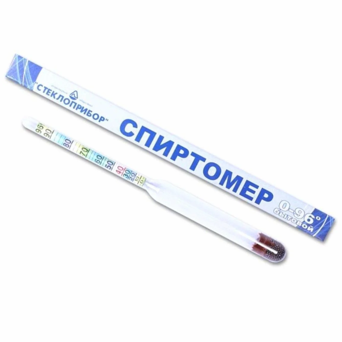 Alkoholomierz Refraktometr Areometr Spirtometr 0-96% obj. bez termometru Спиртометр