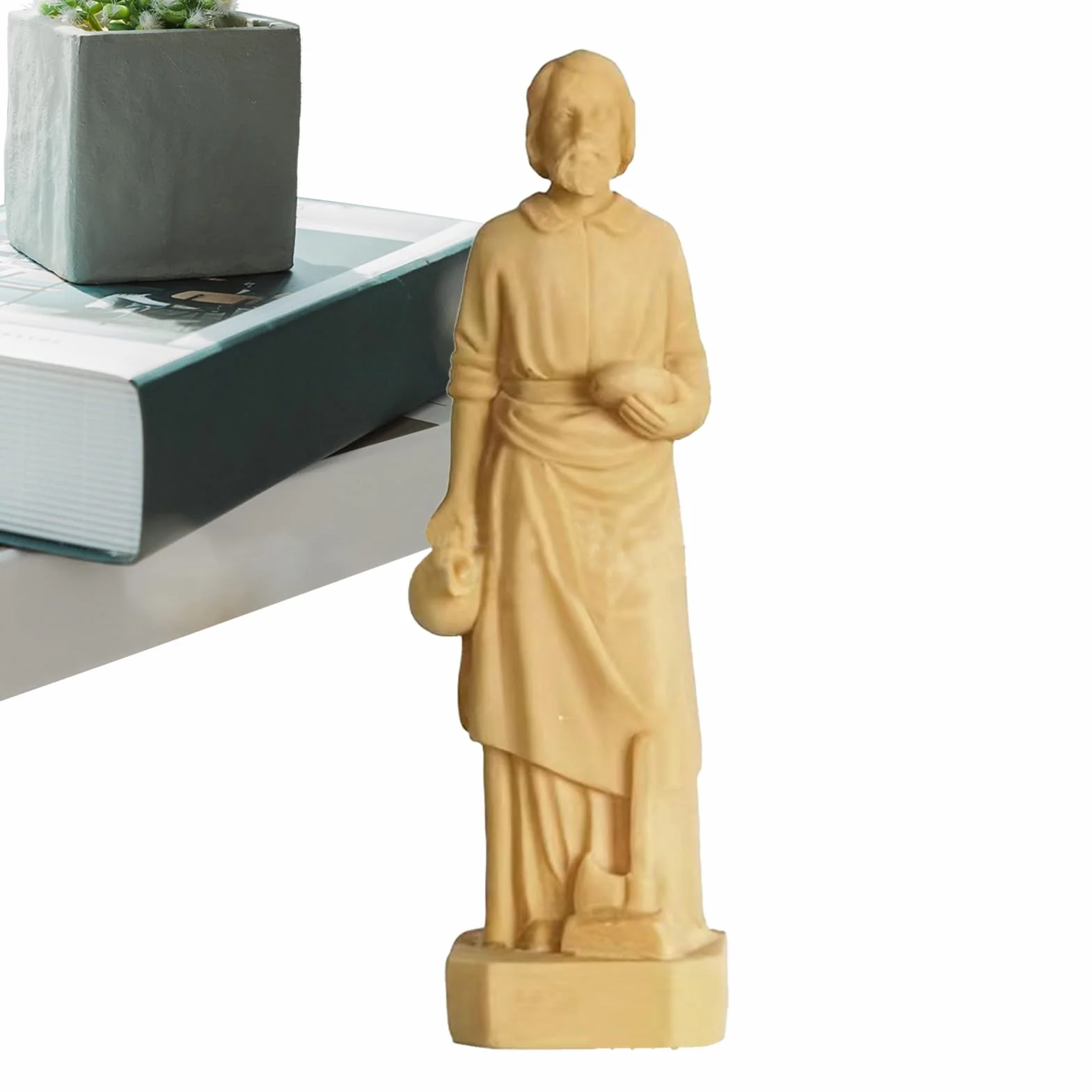 Ręcznie malowana figurka św. Józefa z żywicy, dekoracja religijna do domu