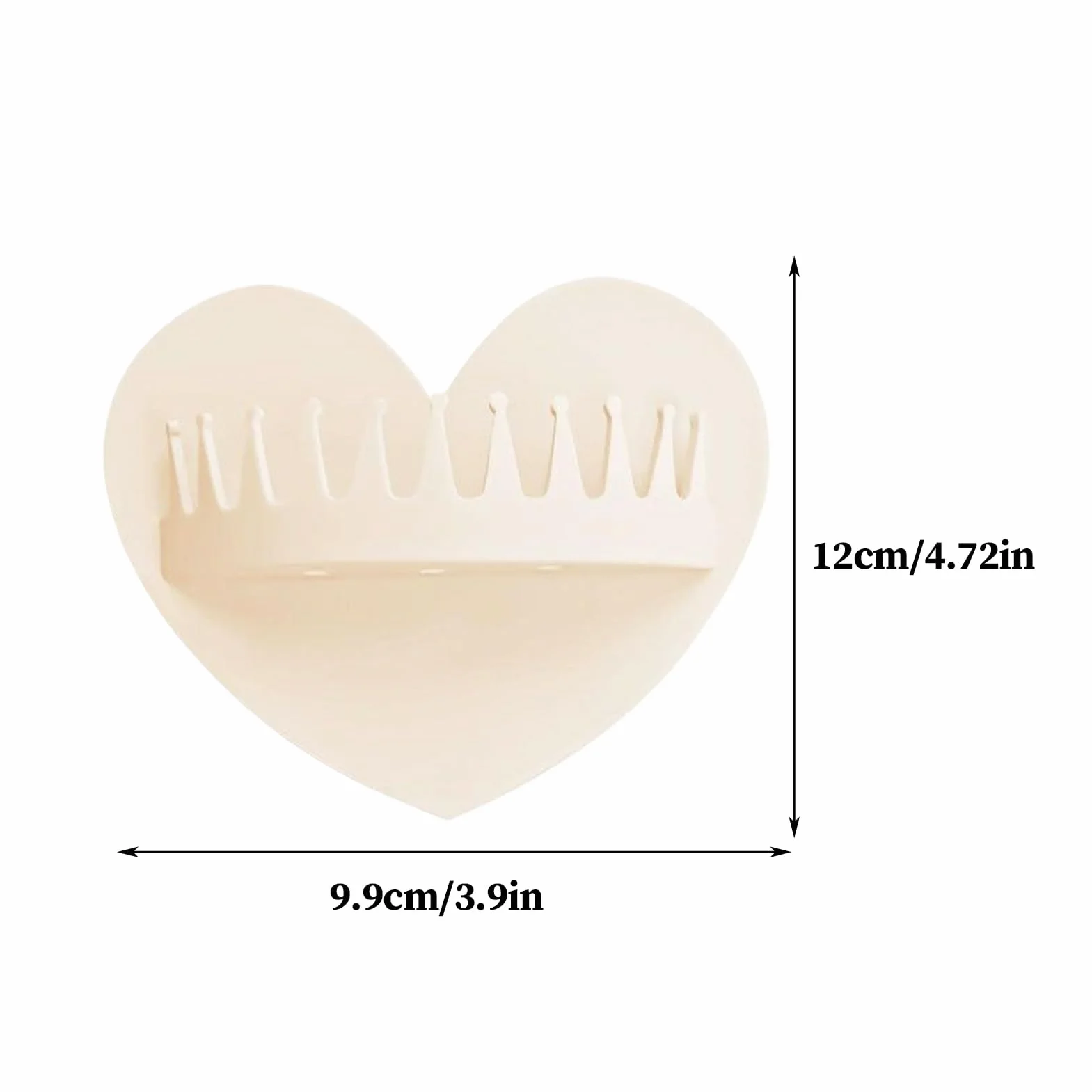 Suction Cup Hair Catcher - Wall Shower Trap | 3.9x4.72in Reusable Silicone Hair Grabber with Heart Design for Bathroom, Shower, Sink, Girls Wife Girlfriend Indoor Home