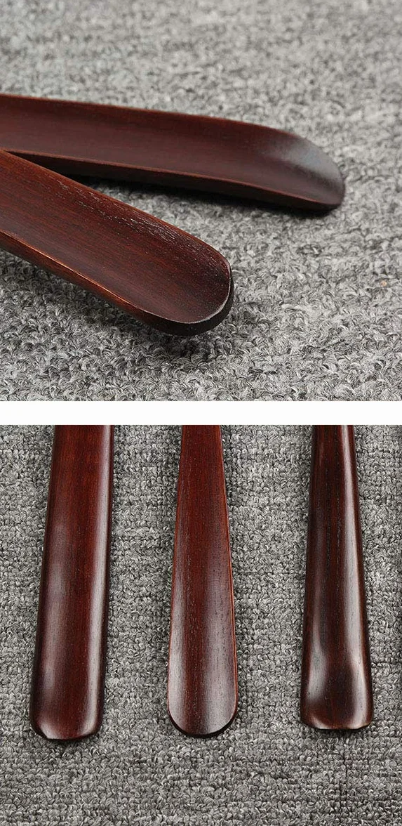 Drewniana łyżka do butów z długą rączką, Schima Superba(Schima Superba 32cm)