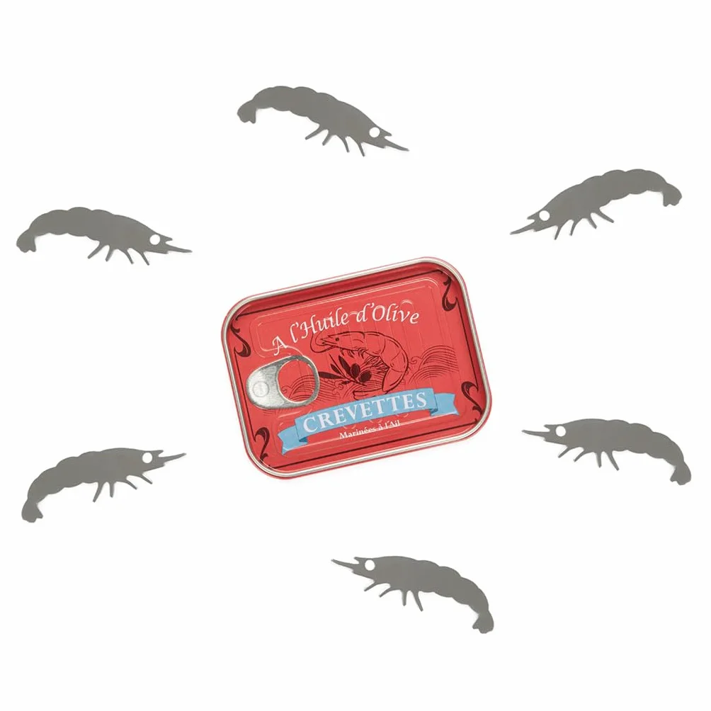 Balvi Conserverie Crevettes Conserverie Crevettes Retro krewetki konserwowane widelec puszka/stal nierdzewna