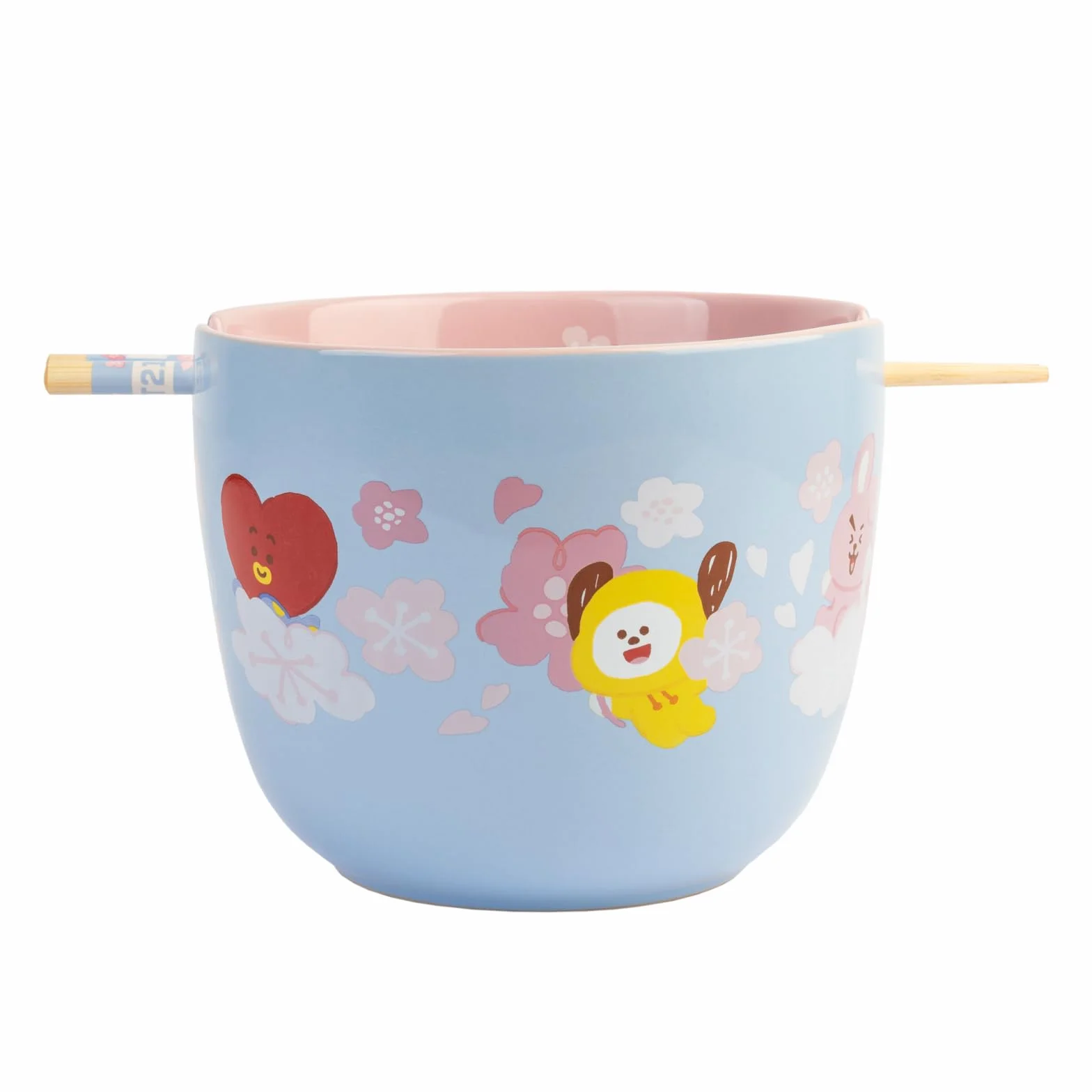 Grupo Erik BT21 Official Merchandise - BT21 Bowl & Chopsticks | Ramen Bowl, Noodle Bowl, Soup Bowl, Japanese Bowl | BT21 Merchandise, BT21 Gifts