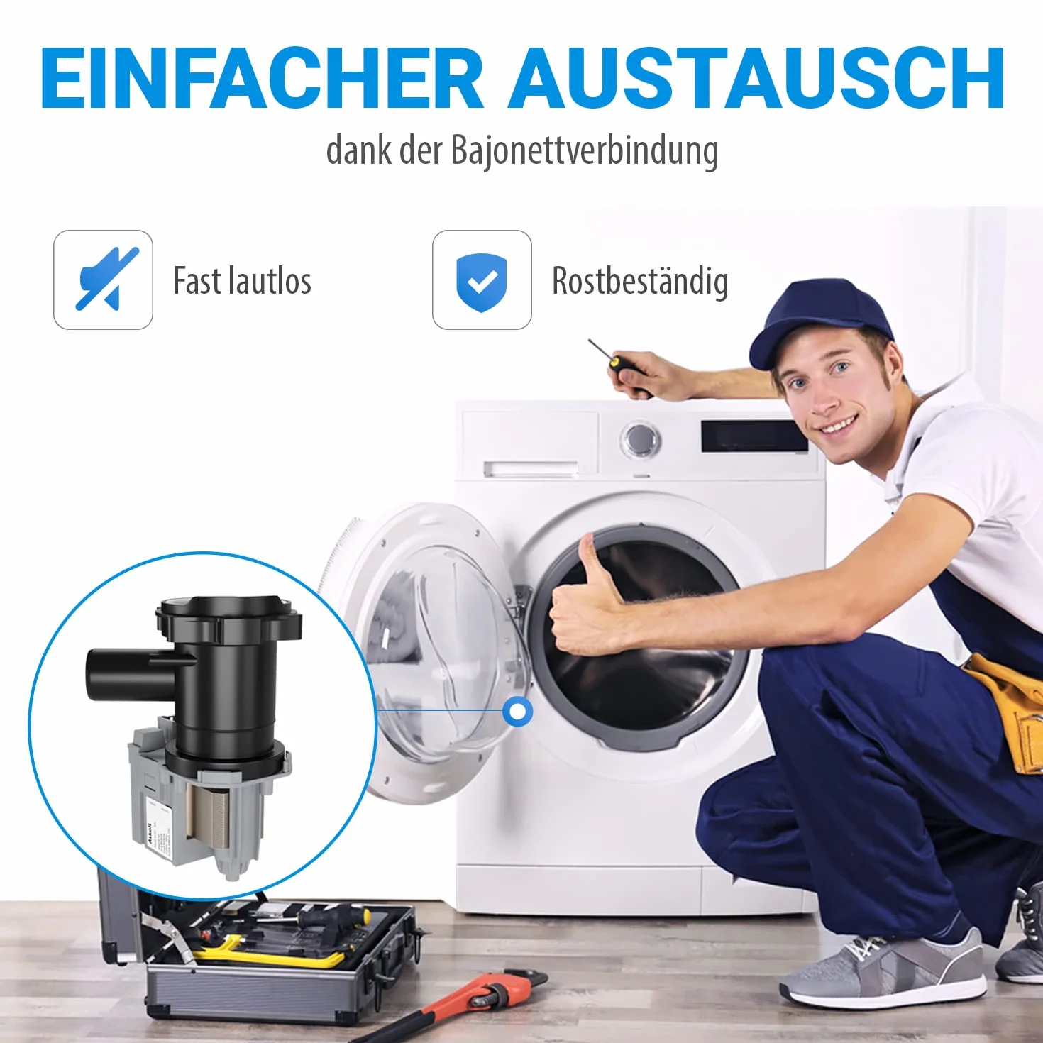 Pompa ściekowa zamiennik Bosch 00145787 do pralki Siemens iQ300