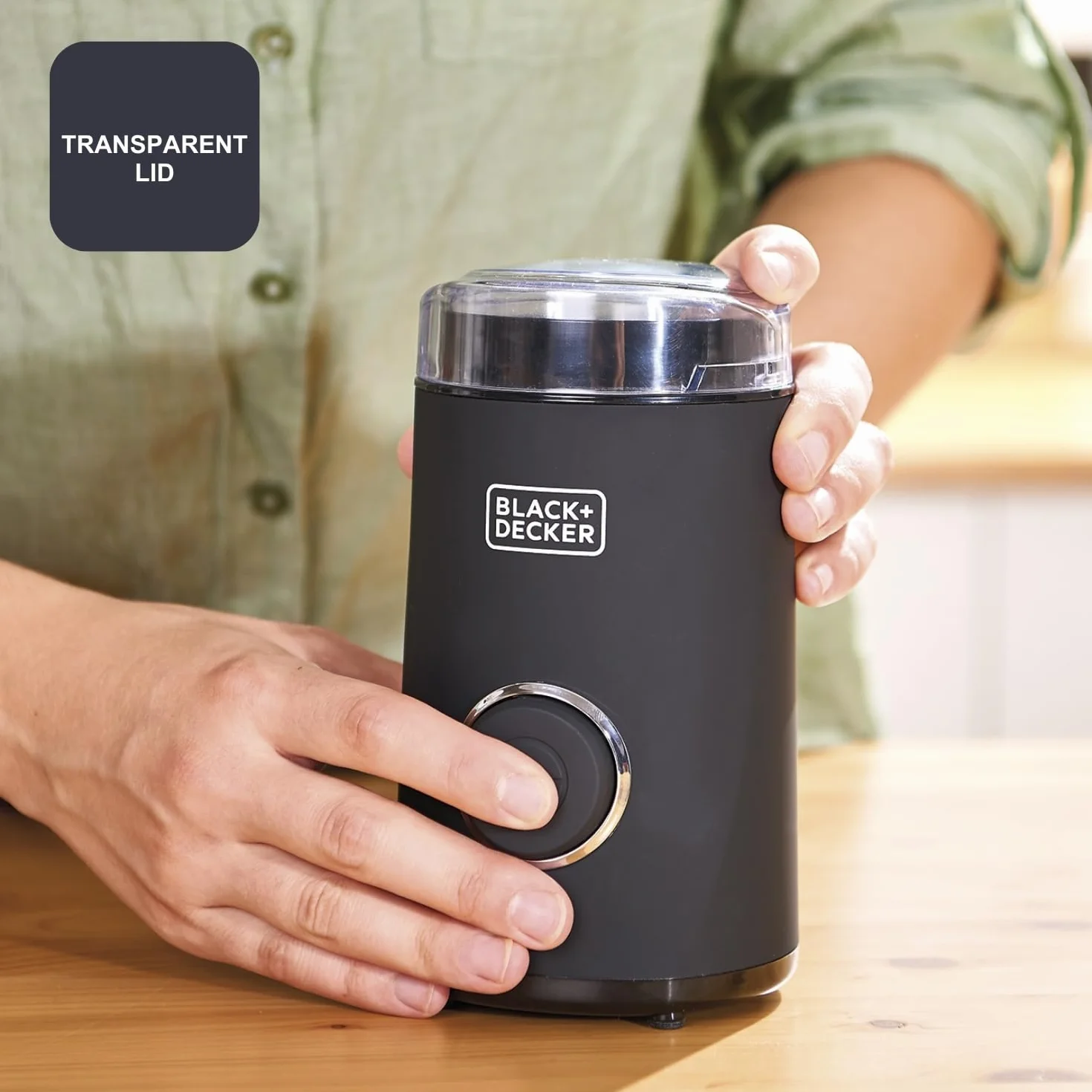 Black+Decker Bxcg150E Młynek do Kawy, Czarny, 50 g