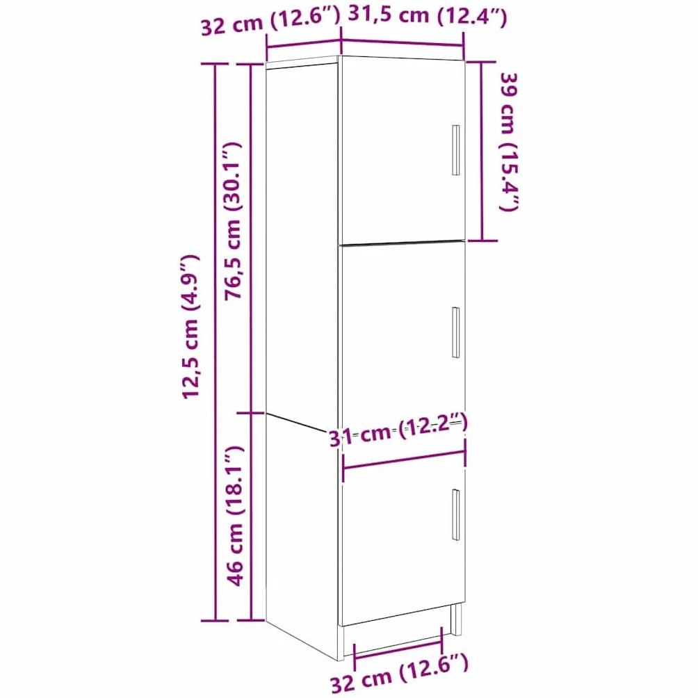Biurko Sonoma szary materiał drewnopochodny z miejscem do przechowywania i regałem, 133,5 x 50 x 124 cm, 2-częściowe, ergonomiczne, nie zajmuje dużo miejsca, do biura, domowego biura i miejsca