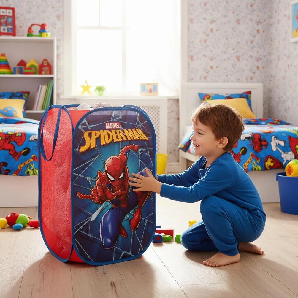Składany Kosz na Zabawki Spiderman Marvel 36x36x58 cm