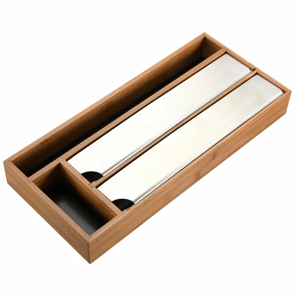 Kesper | Dozownik folii, materiał: bambus, wymiary: 42 x 19 x 5,4 cm, kolor: brązowy |59041 13