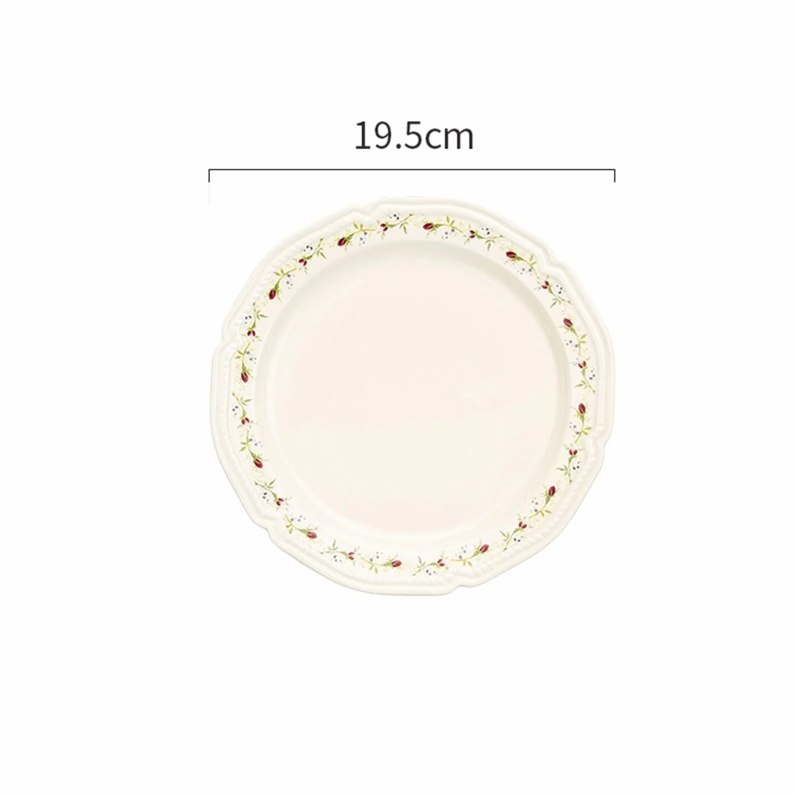 talerze do serwowania Ceramiczny talerz obiadowy w stylu Vintage Rose Zastawa stołowa do kuchni Talerz sałatkowy steków Owoce Głębokie danie Duży Restauracja hotelowa talerze makaronowe