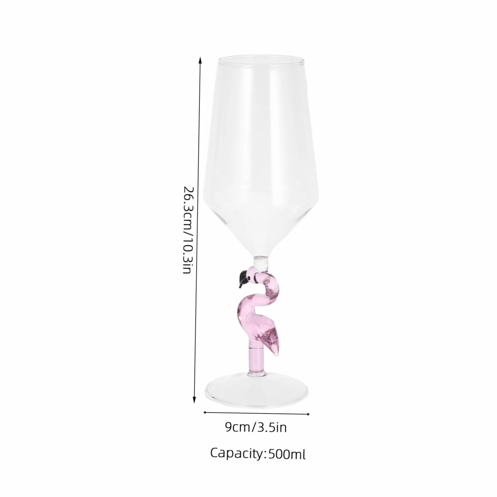 Alipis 500ml Pojedynczy Flamingowy Kieliszek Do Wina Elegancki Pojemnik Na Wino Na Imprezy
