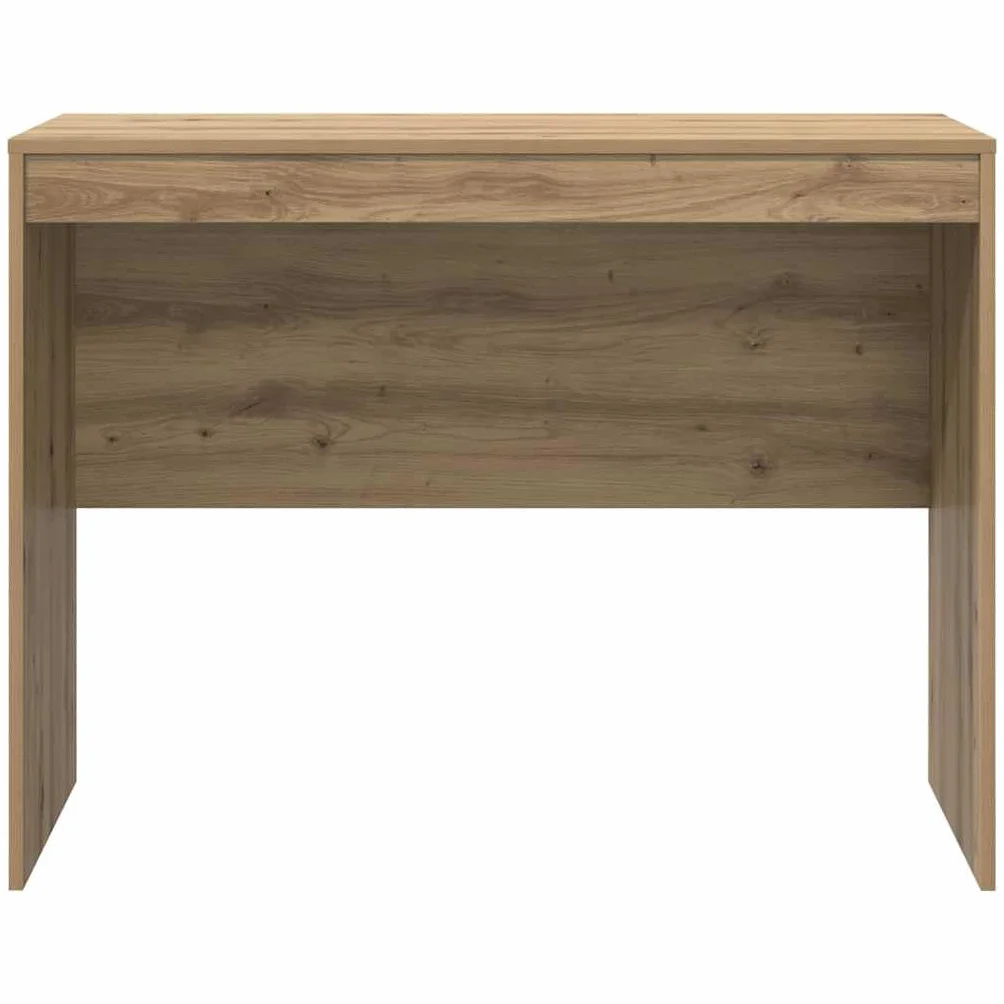 Biurko dębowe rękodzieło, 100 x 50 x 76 cm, materiał drewnopochodny, wytrzymały stolik komputerowy do domowego biura, kompaktowy cud przestrzeni, idealne do gabinetu, sypialni i gabinetu