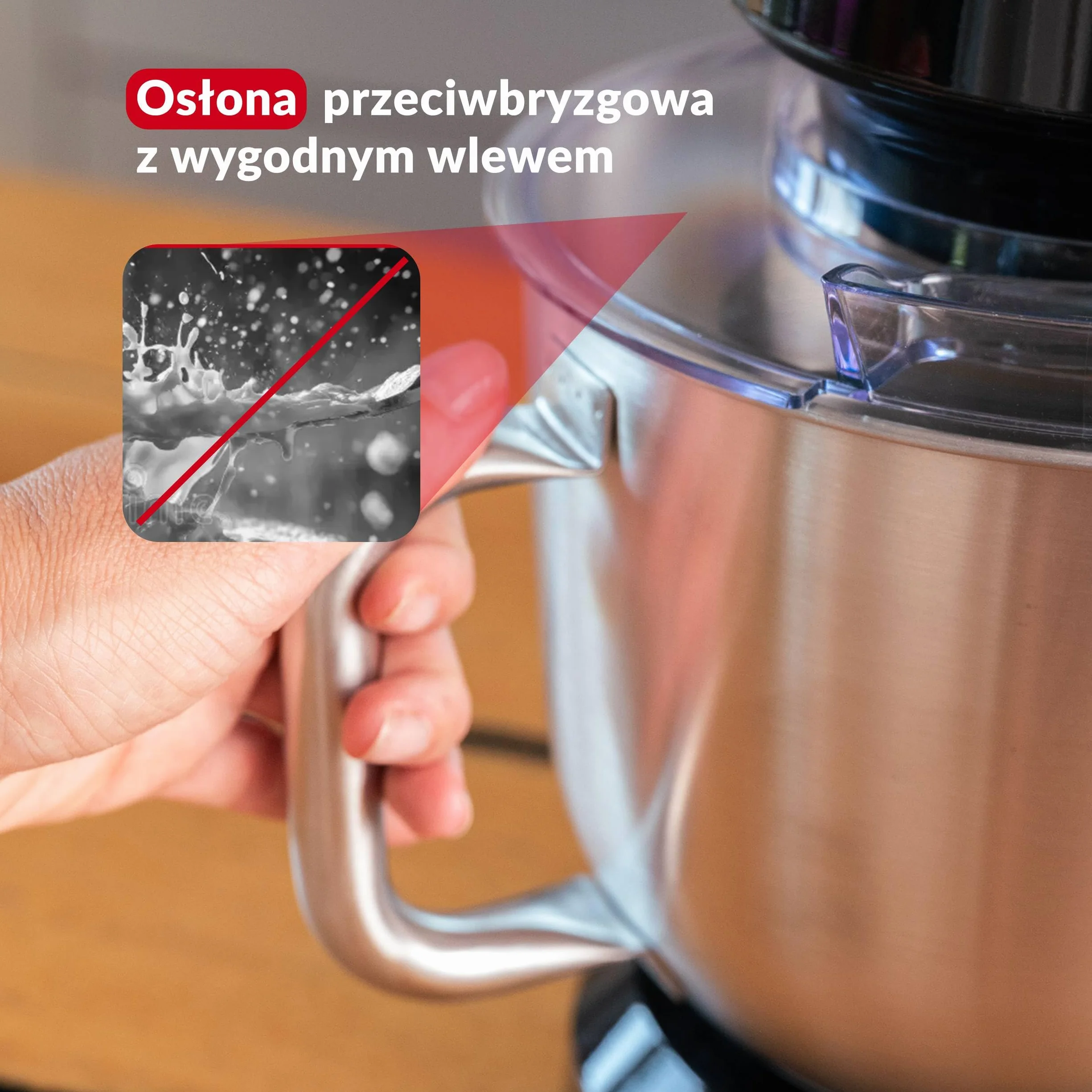 LEHMANN Robot kuchenny planetarny, 12 -prędkości, 3 końcówki: trzepaczka, ubijak, hak, ochrona przed pryskaniem – misa z uchwytem 5l i pokrywką
