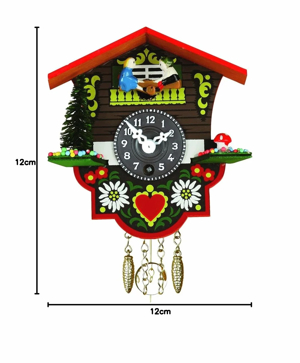 Trenkle Zegar miniaturowy Schwarzwald dom Szwajcaria TU 26 PW
